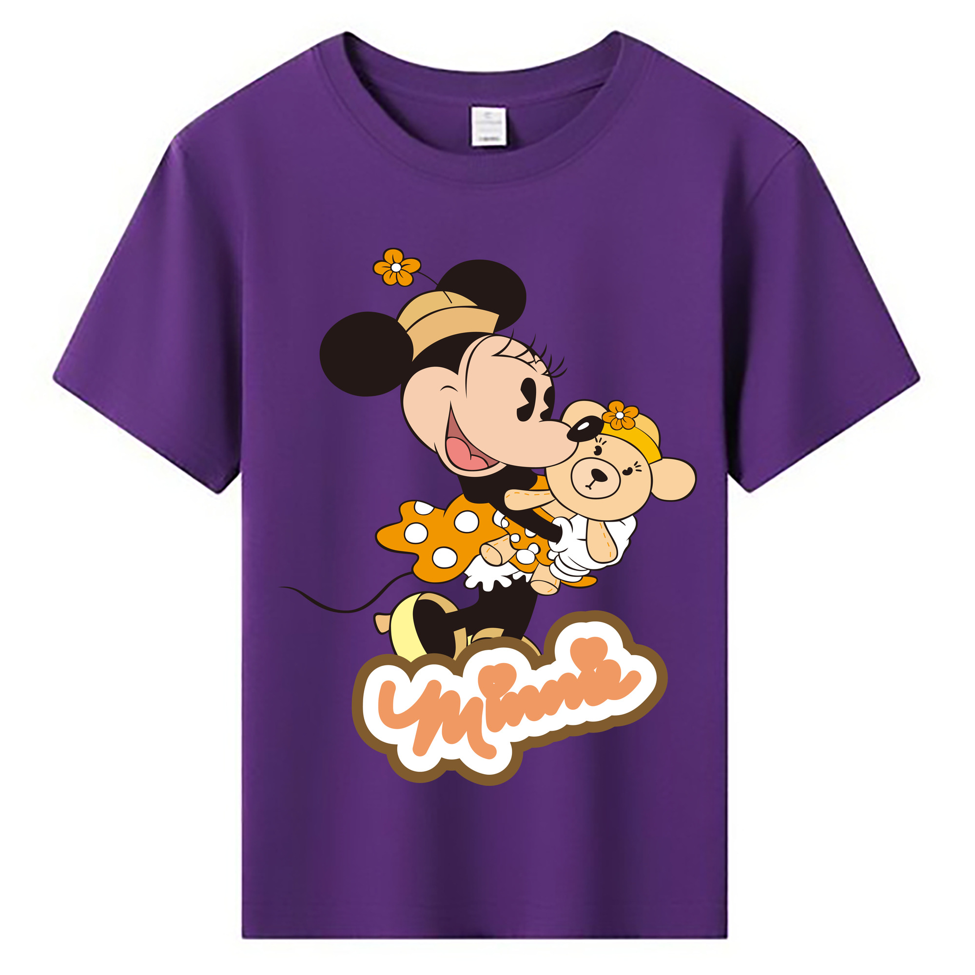 ミッキーマウス Mickey Mouse 綿100％キッズTシャツ（フロントプリント）