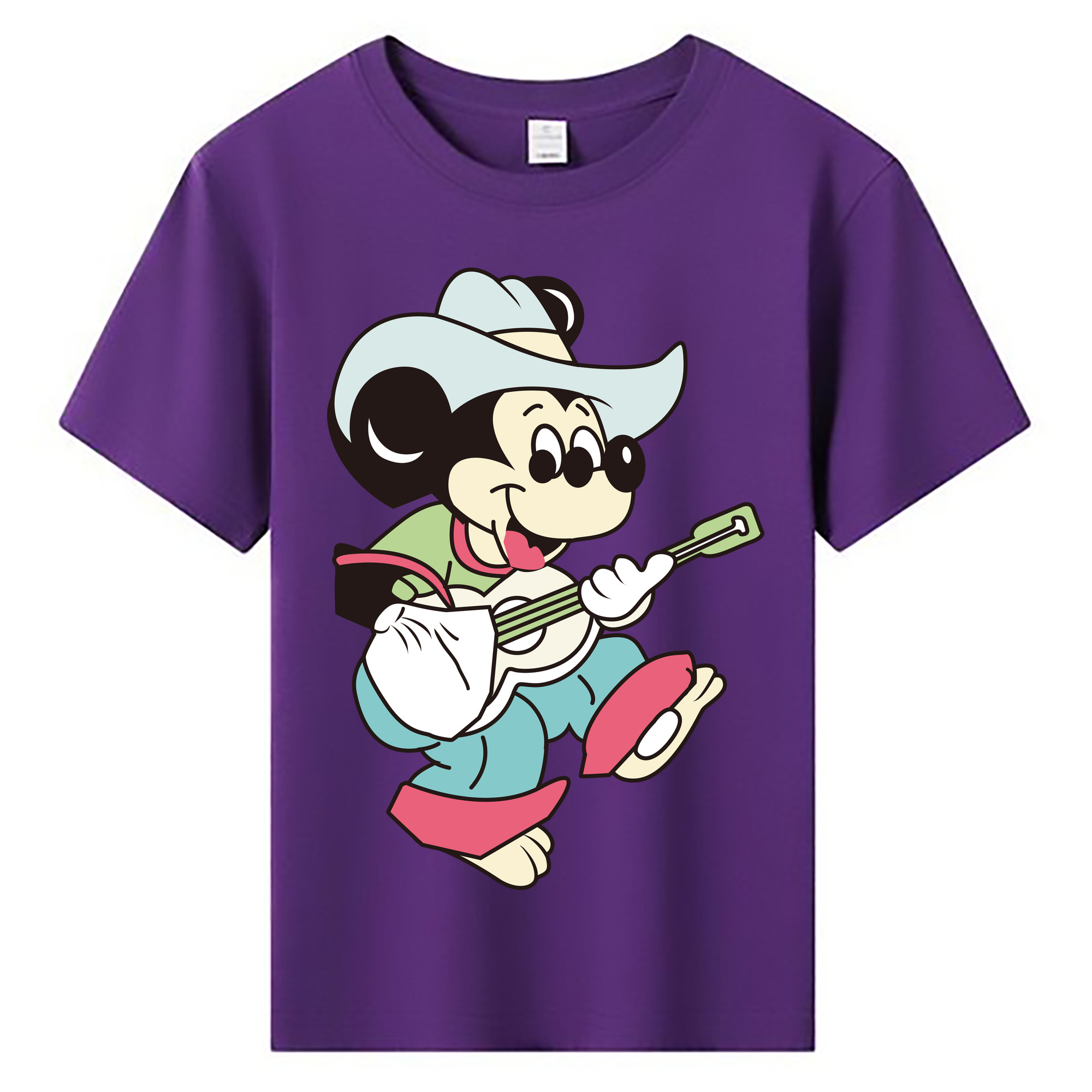 ミッキーマウス Mickey Mouse 綿100％キッズTシャツ（フロントプリント）