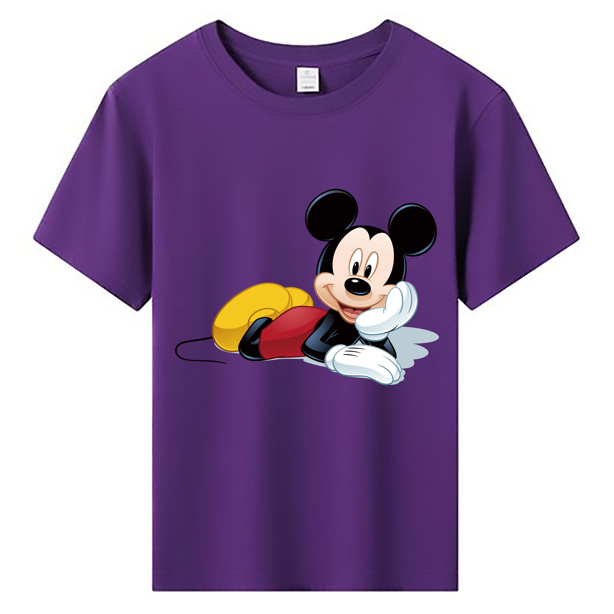 ミッキーマウス Mickey Mouse 綿100％キッズTシャツ（フロントプリント）