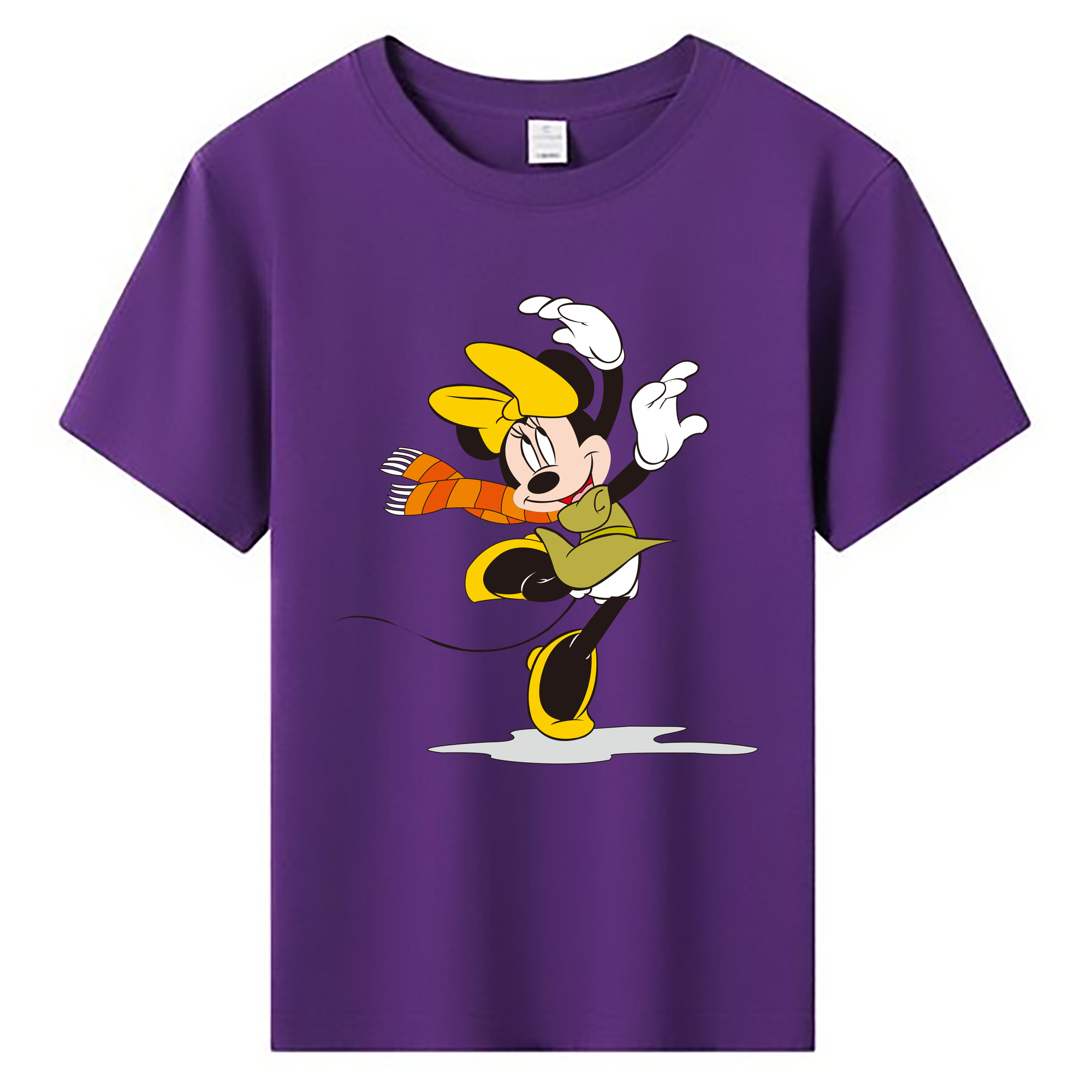 ミッキーマウス Mickey Mouse 綿100％キッズTシャツ（フロントプリント）