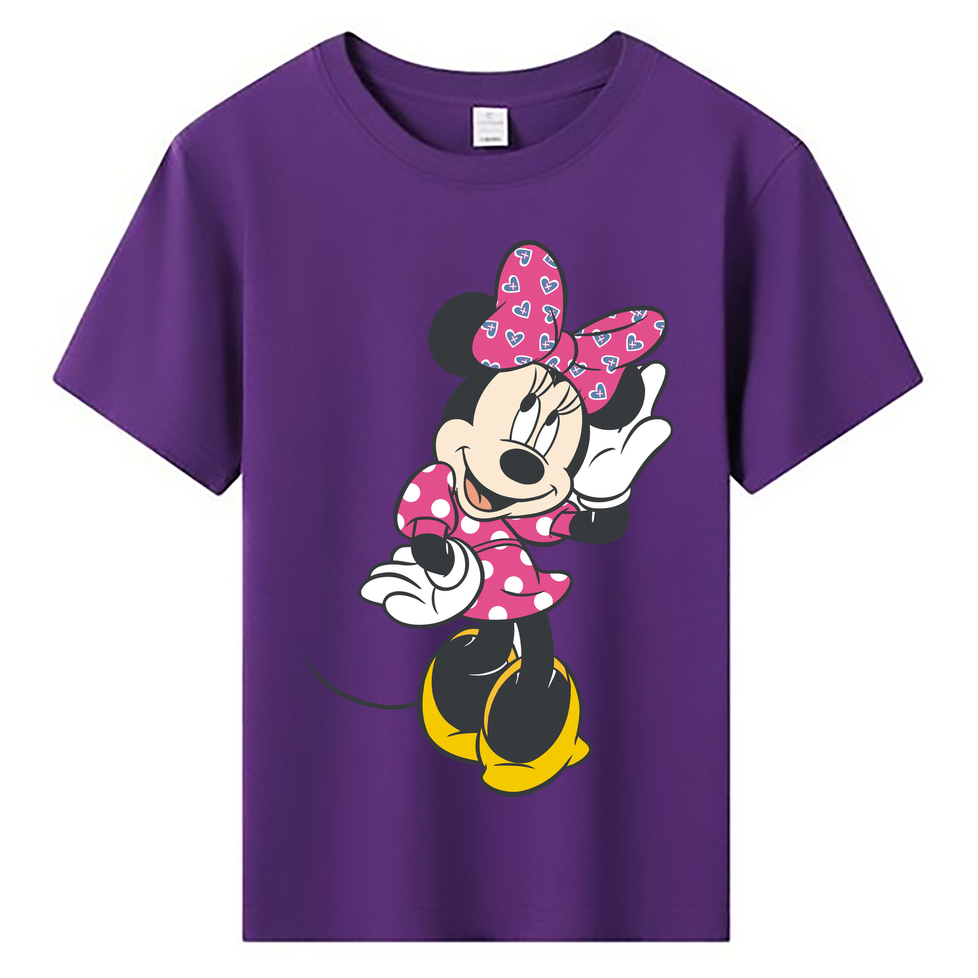 ミッキーマウス Mickey Mouse 綿100％キッズTシャツ（フロントプリント）