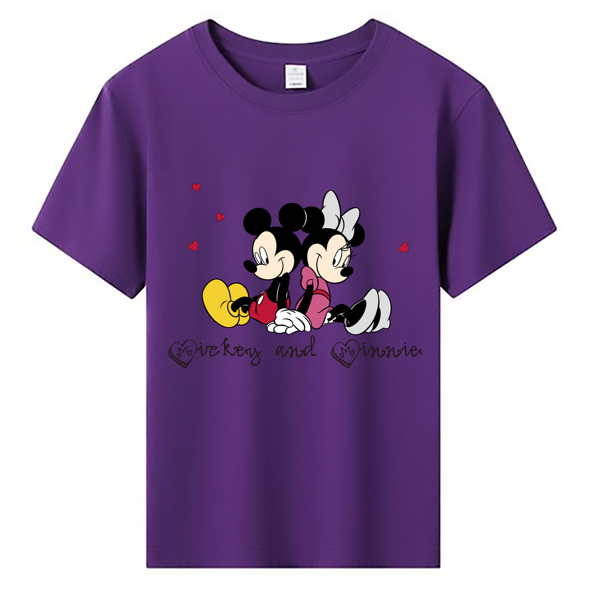 ミッキーマウス Mickey Mouse 綿100％キッズTシャツ（フロントプリント）