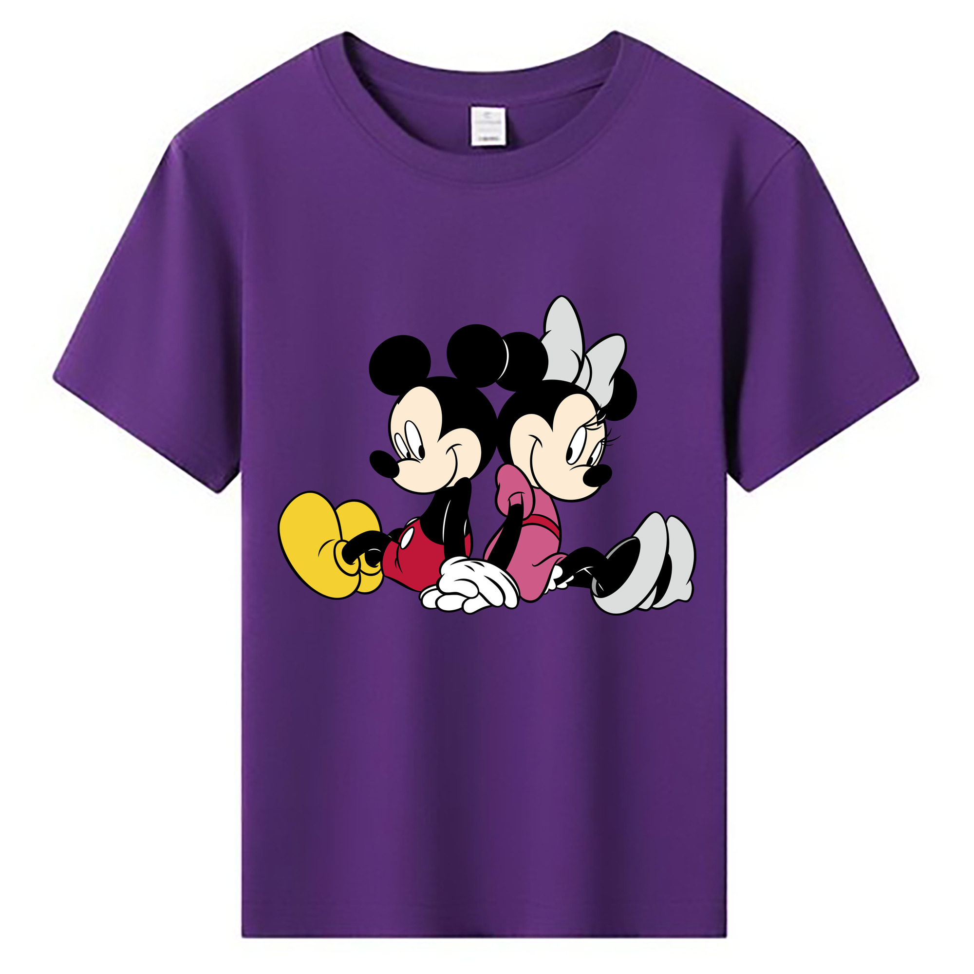 ミッキーマウス Mickey Mouse 綿100％キッズTシャツ（フロントプリント）