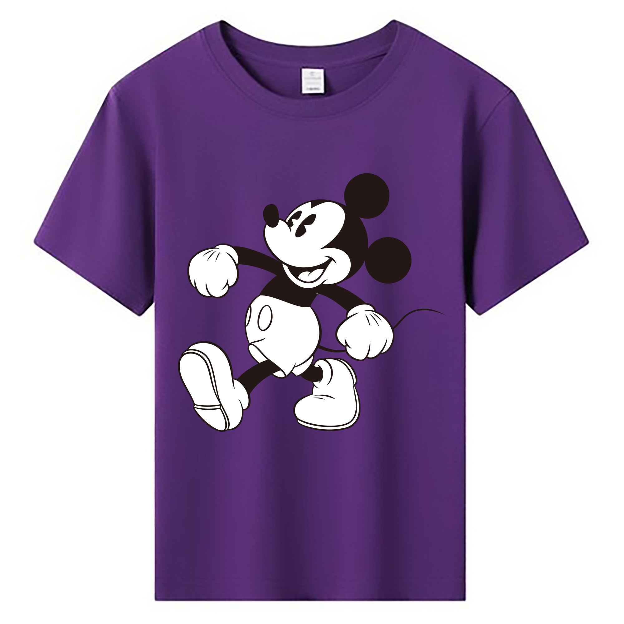 ミッキーマウス Mickey Mouse 綿100％キッズTシャツ（フロントプリント）