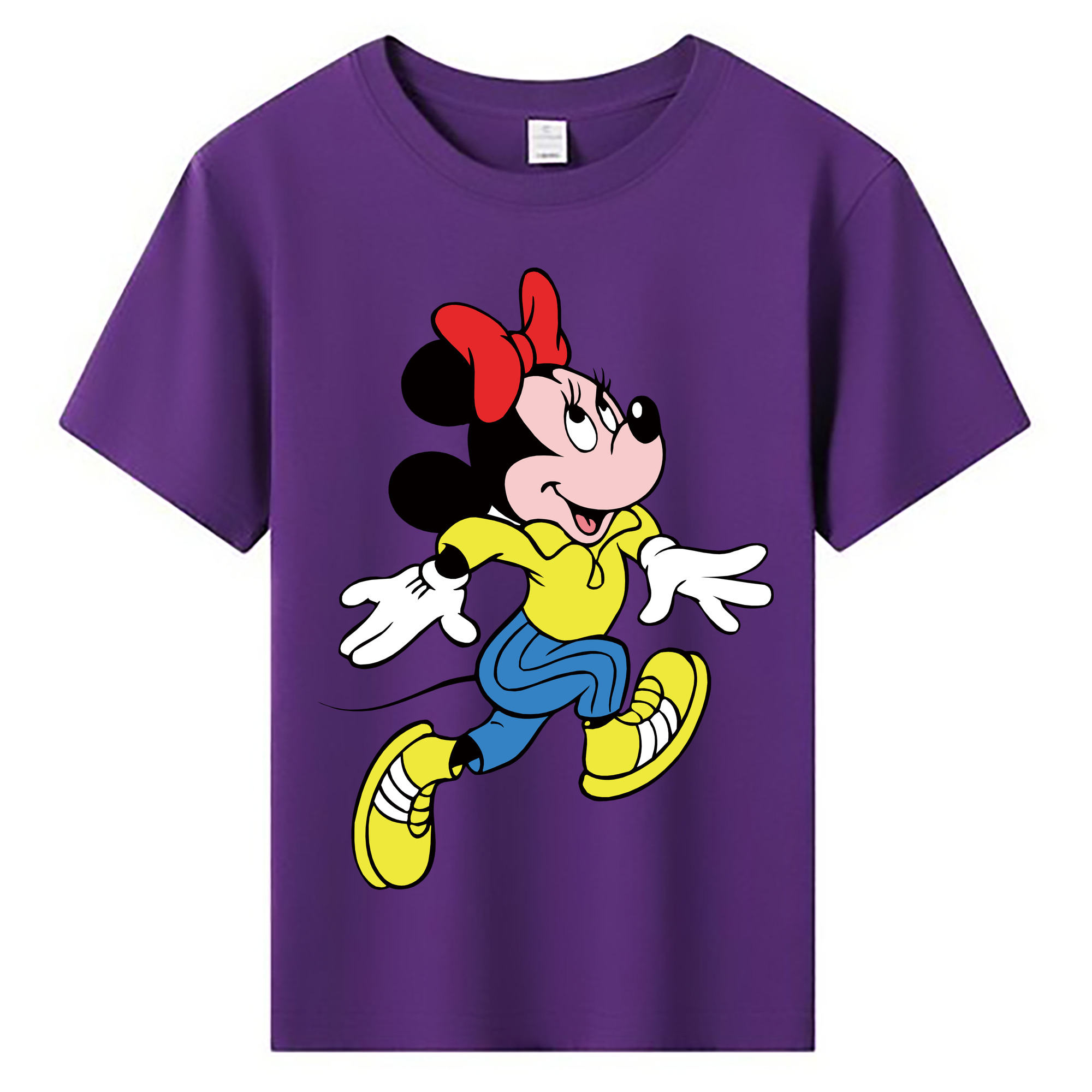 ミッキーマウス Mickey Mouse 綿100％キッズTシャツ（フロントプリント）