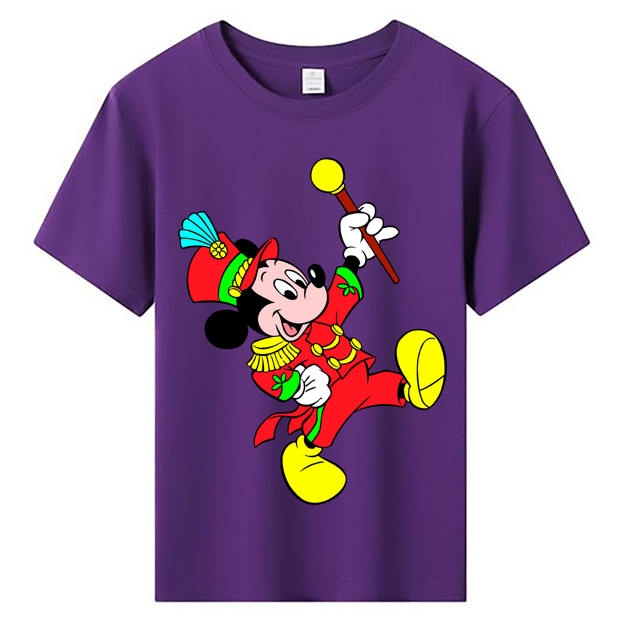 ミッキーマウス Mickey Mouse 綿100％キッズTシャツ（フロントプリント）