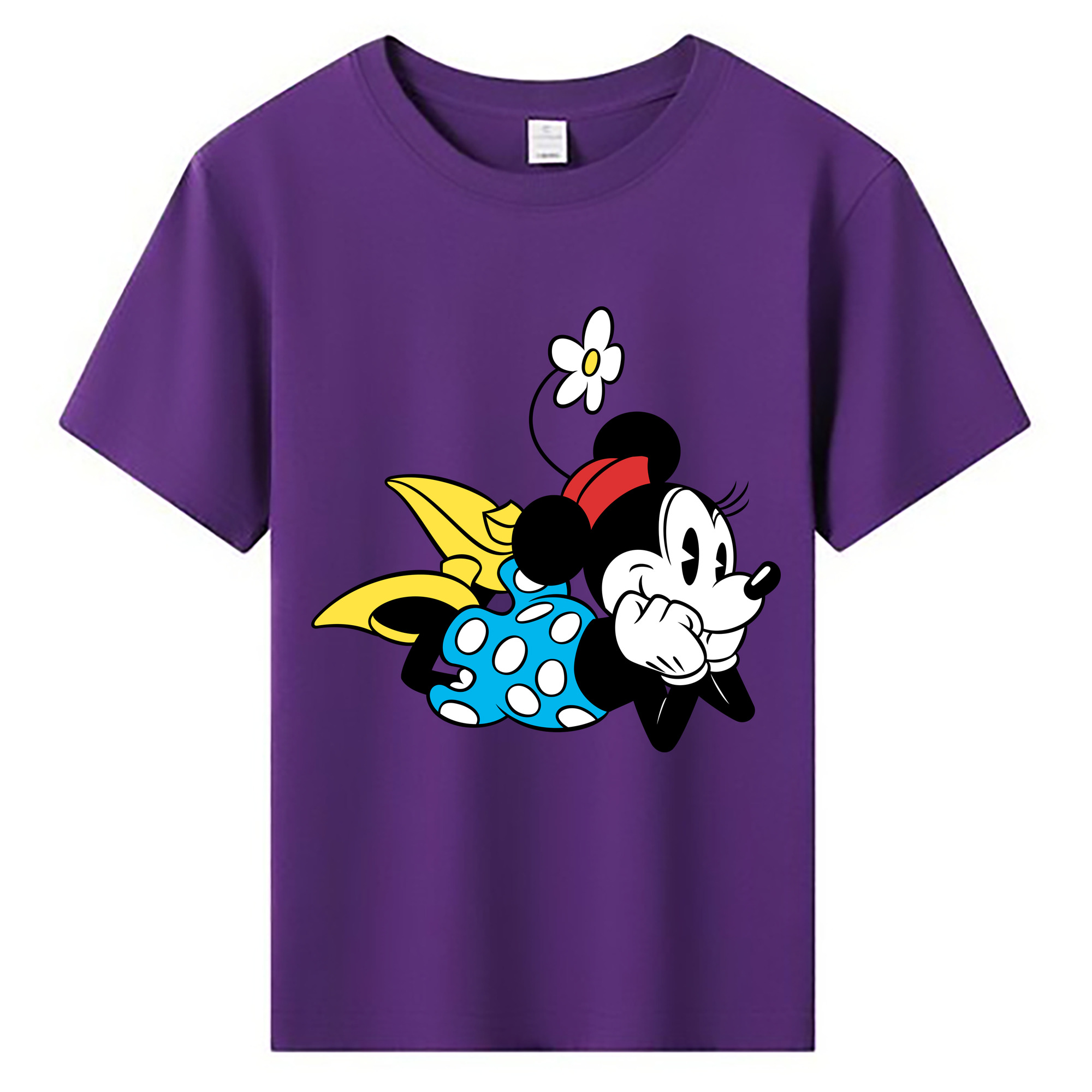 ミッキーマウス Mickey Mouse 綿100％キッズTシャツ（フロントプリント）
