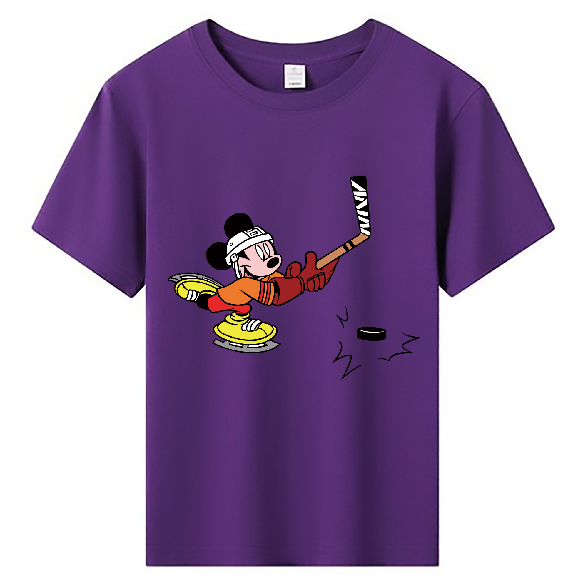 ミッキーマウス Mickey Mouse 綿100％キッズTシャツ（フロントプリント）