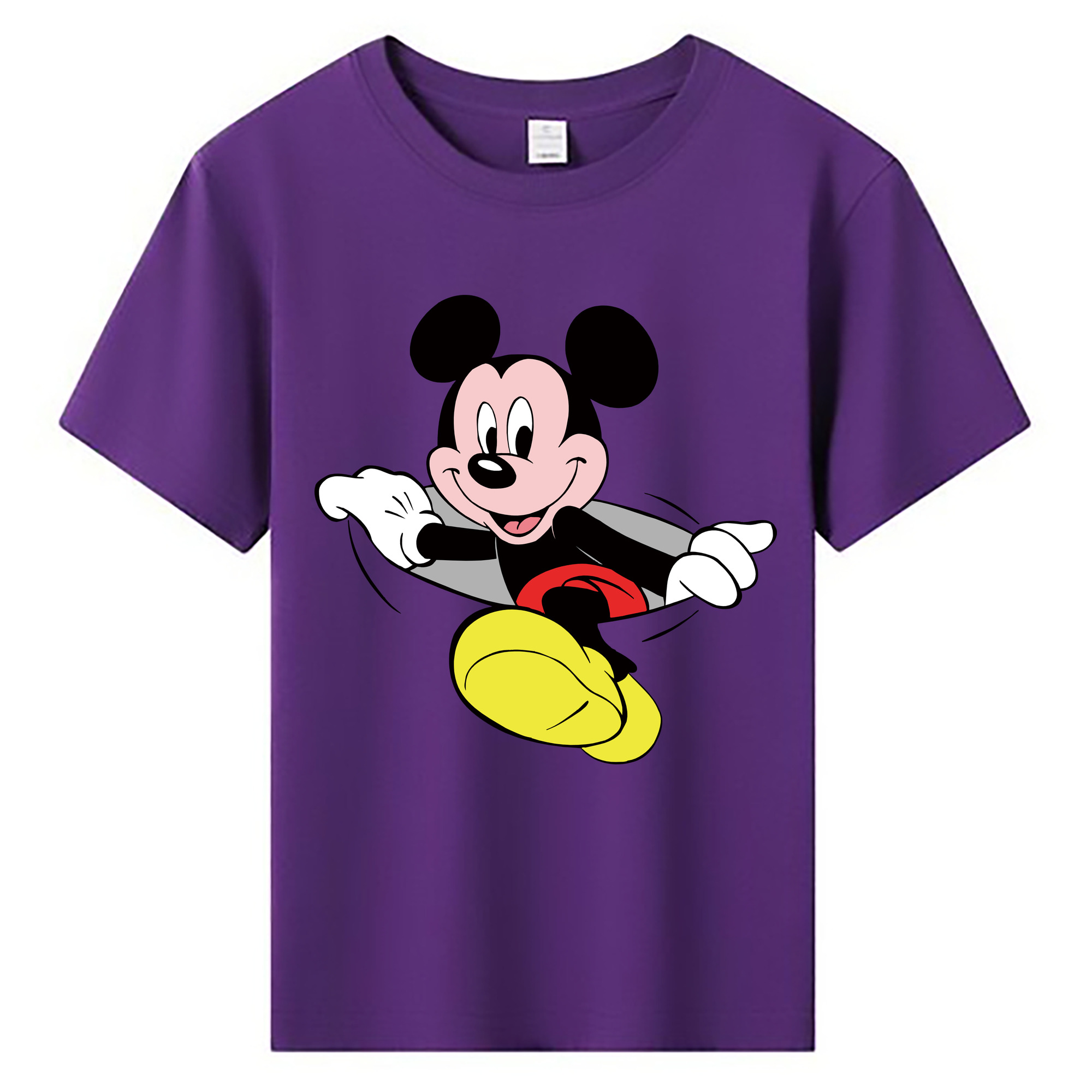 ミッキーマウス Mickey Mouse 綿100％キッズTシャツ（フロントプリント）