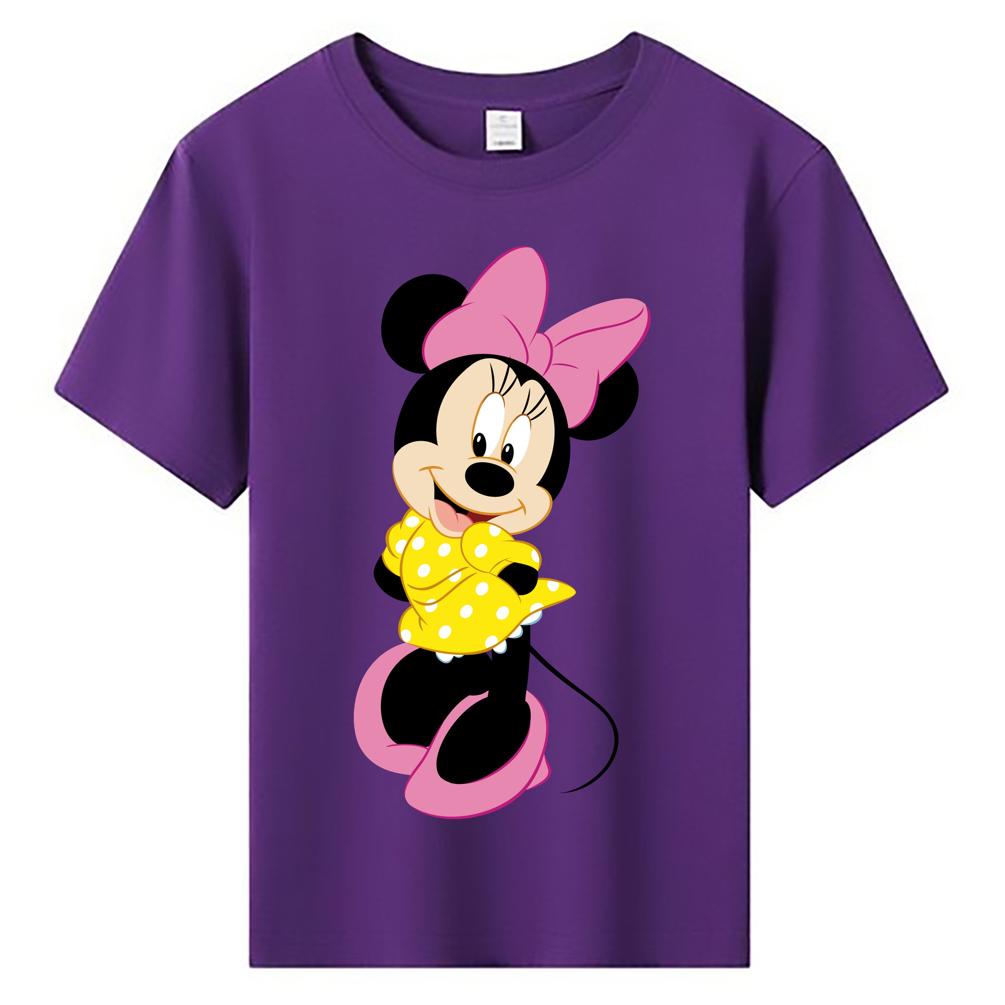（画像用） ミッキーマウス Mickey Mouse 綿100％キッズTシャツ（フロントプリント）