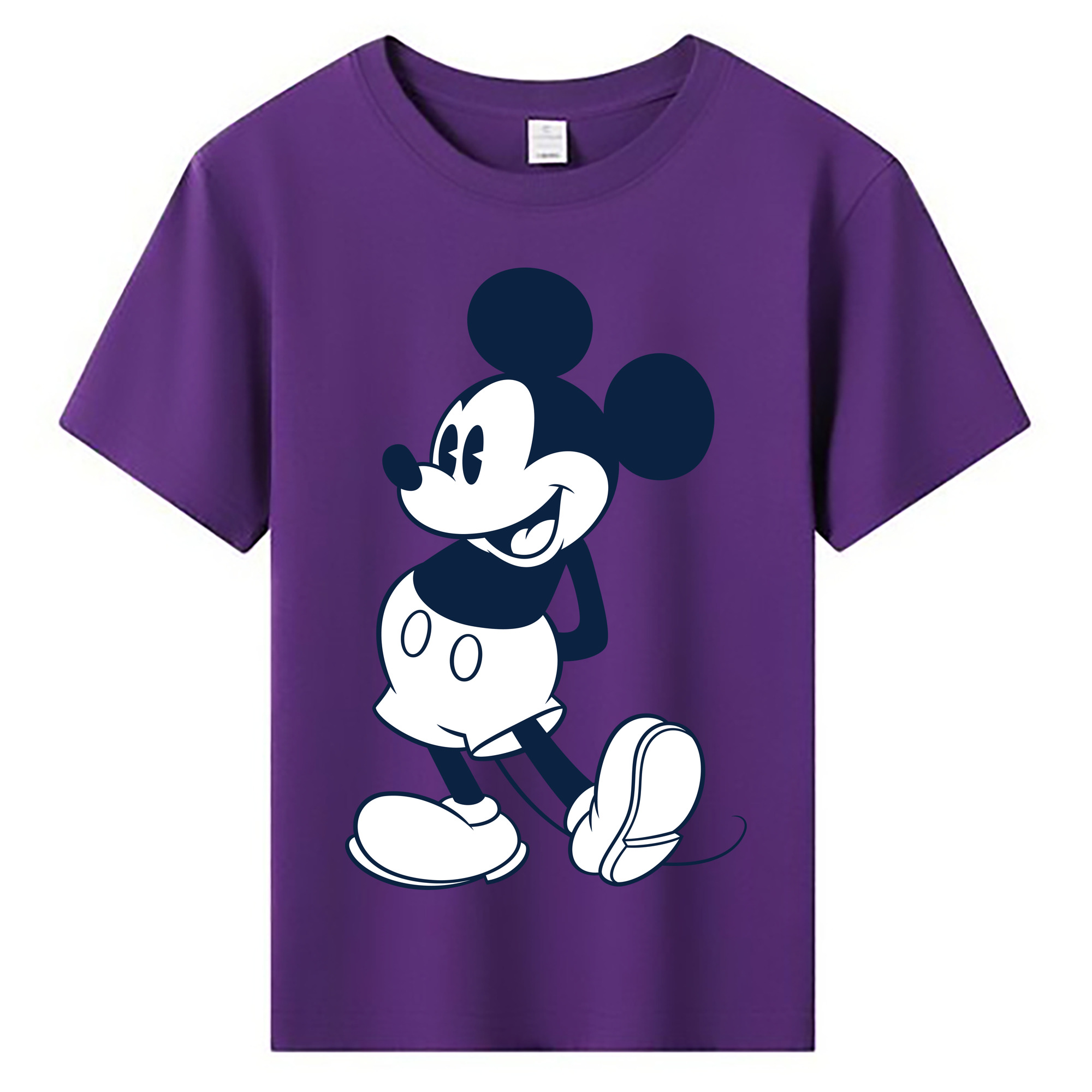 ミッキーマウス Mickey Mouse 綿100％キッズTシャツ（フロントプリント）