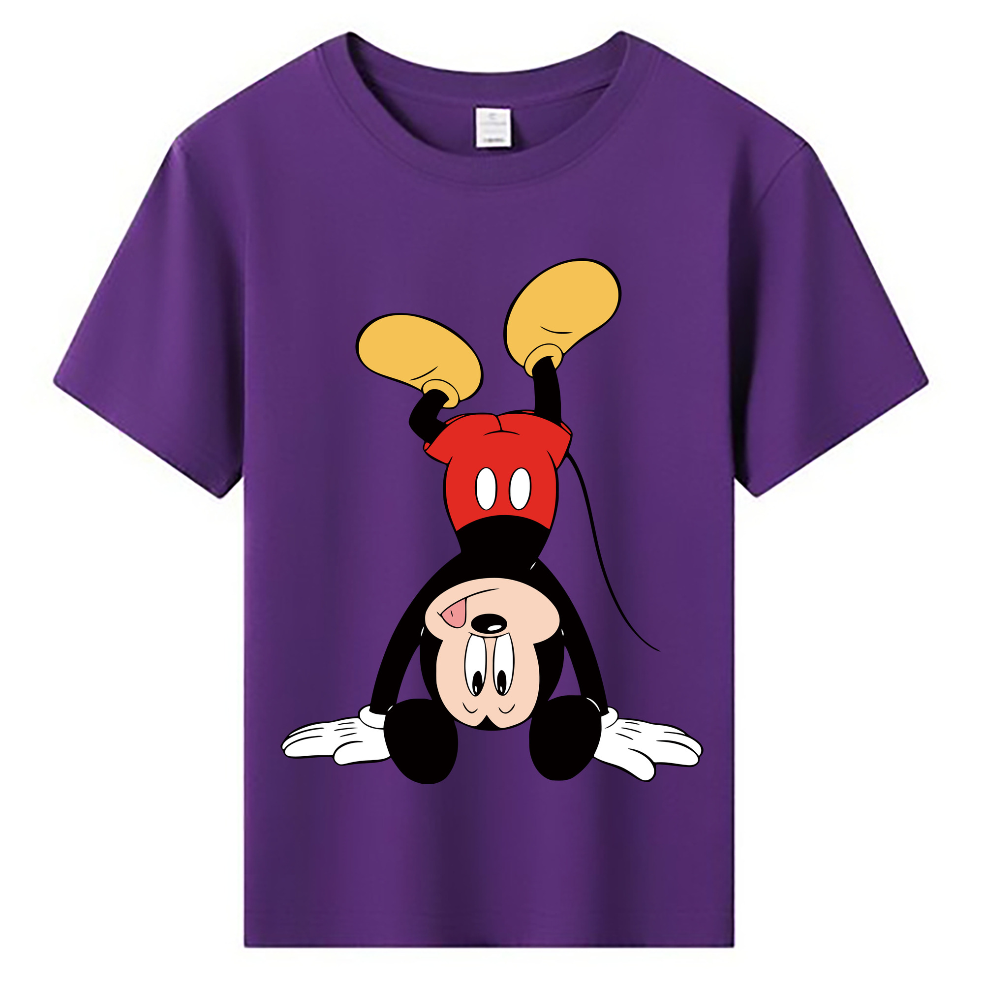 ミッキーマウス Mickey Mouse 綿100％キッズTシャツ（フロントプリント）