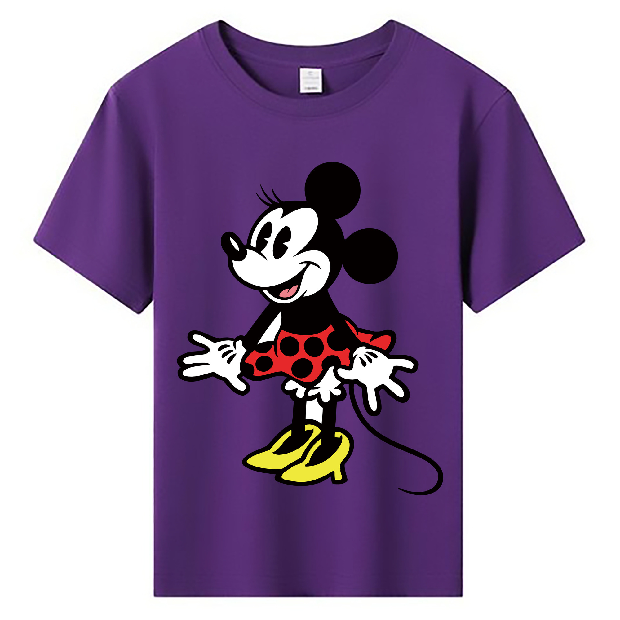 ミッキーマウス Mickey Mouse 綿100％キッズTシャツ（フロントプリント）