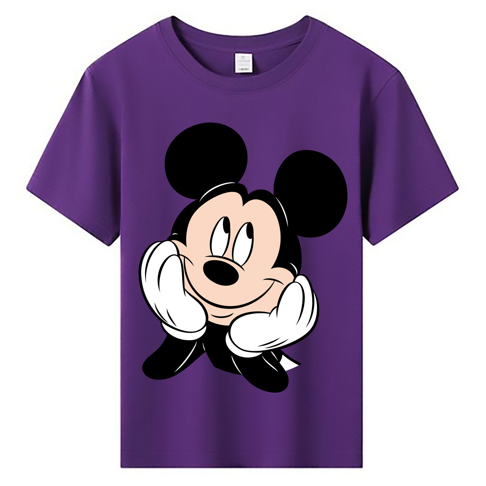 ミッキーマウス Mickey Mouse 綿100％キッズTシャツ（フロントプリント）