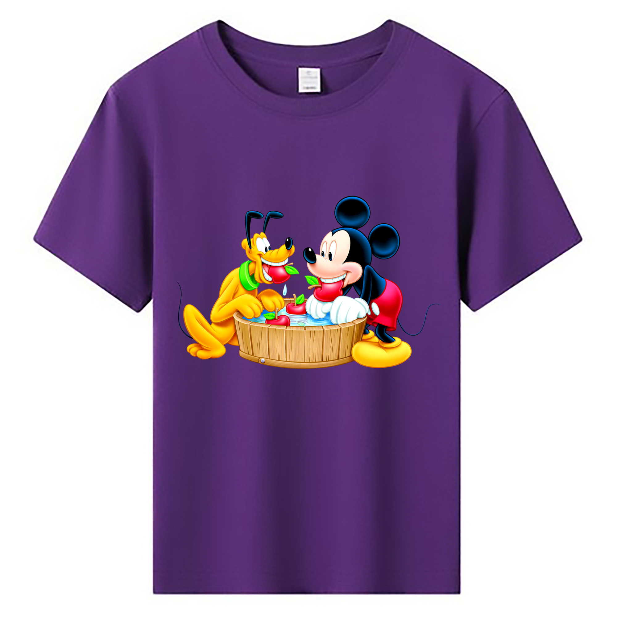 ミッキーマウス Mickey Mouse 綿100％キッズTシャツ（フロントプリント）