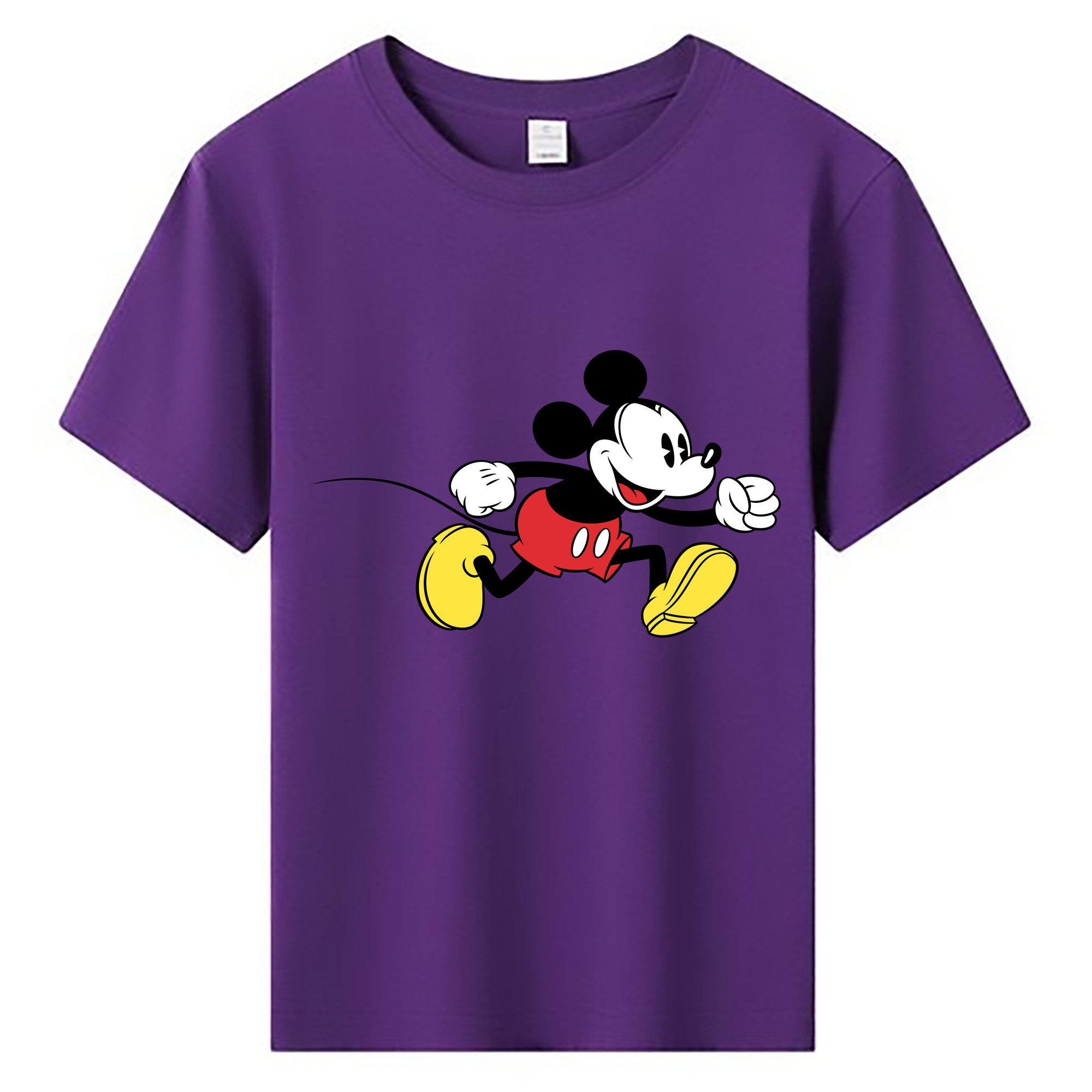 ミッキーマウス Mickey Mouse 綿100％キッズTシャツ（フロントプリント）