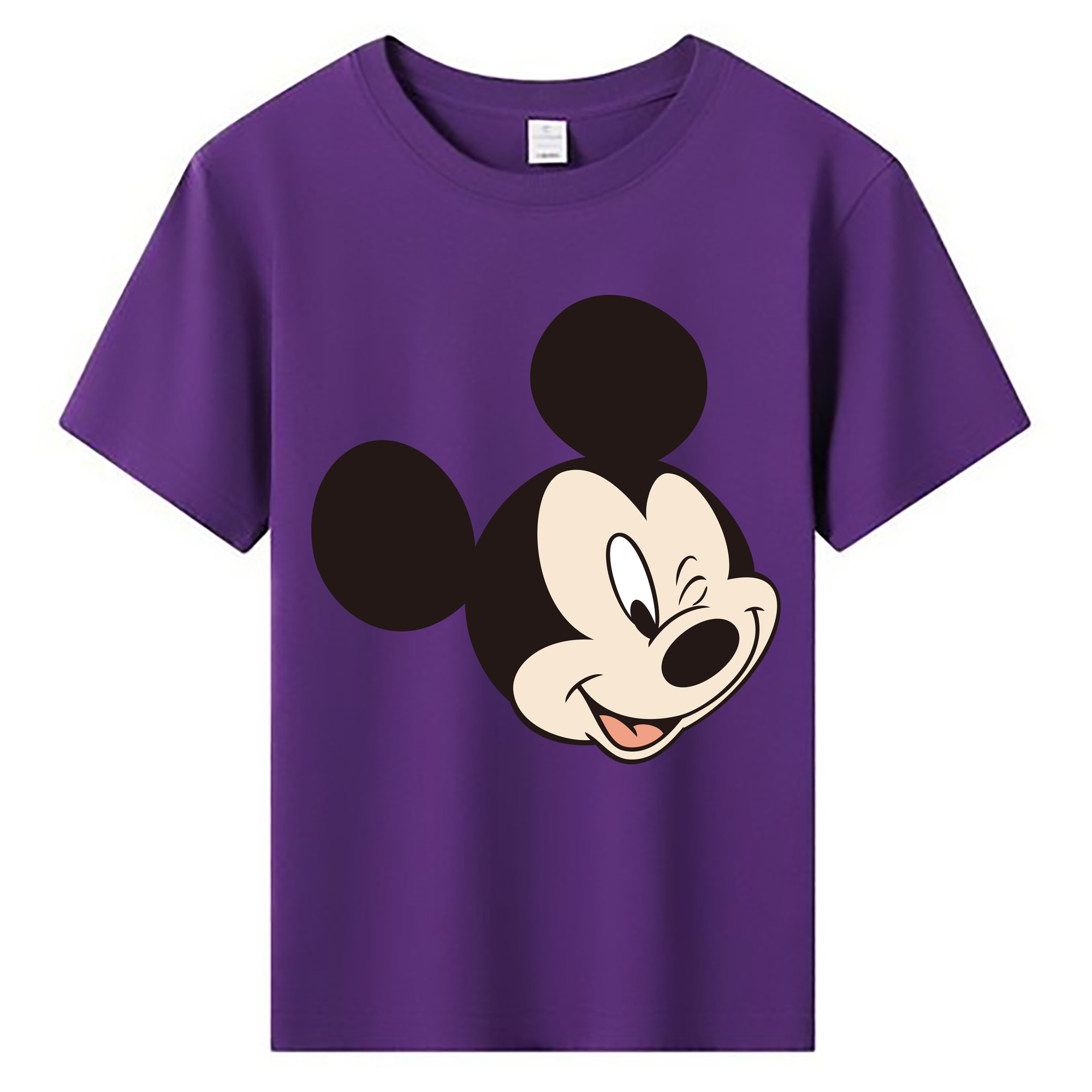 ミッキーマウス Mickey Mouse 綿100％キッズTシャツ（フロントプリント）