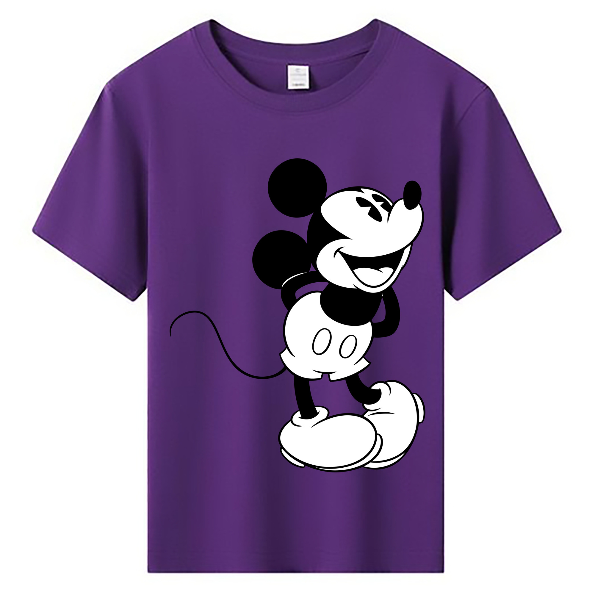 ミッキーマウス Mickey Mouse 綿100％キッズTシャツ（フロントプリント）