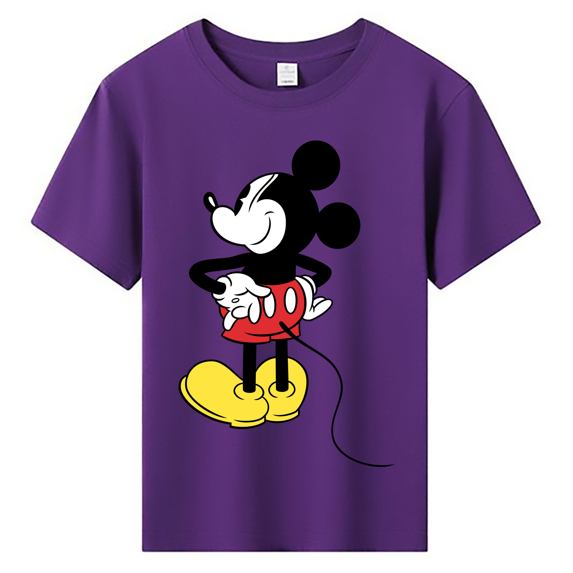 ミッキーマウス Mickey Mouse 綿100％キッズTシャツ（フロントプリント）