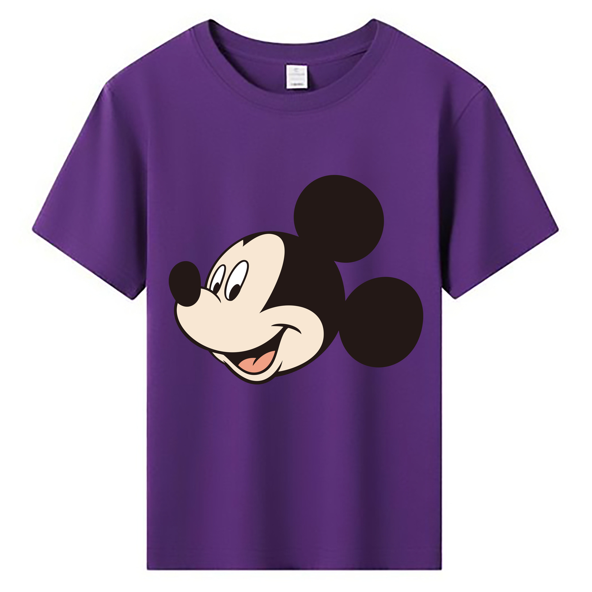 ミッキーマウス Mickey Mouse 綿100％キッズTシャツ（フロントプリント）