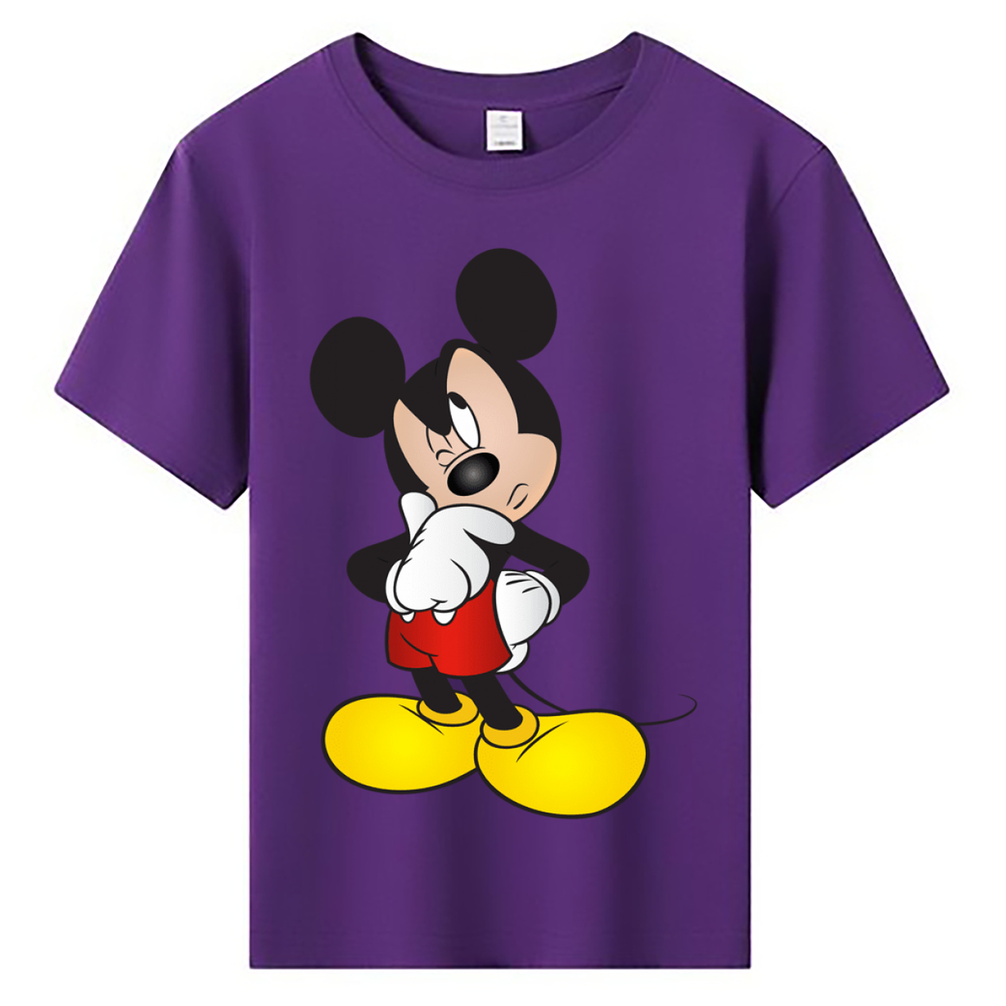 ミッキーマウス Mickey Mouse 綿100％キッズTシャツ（フロントプリント）