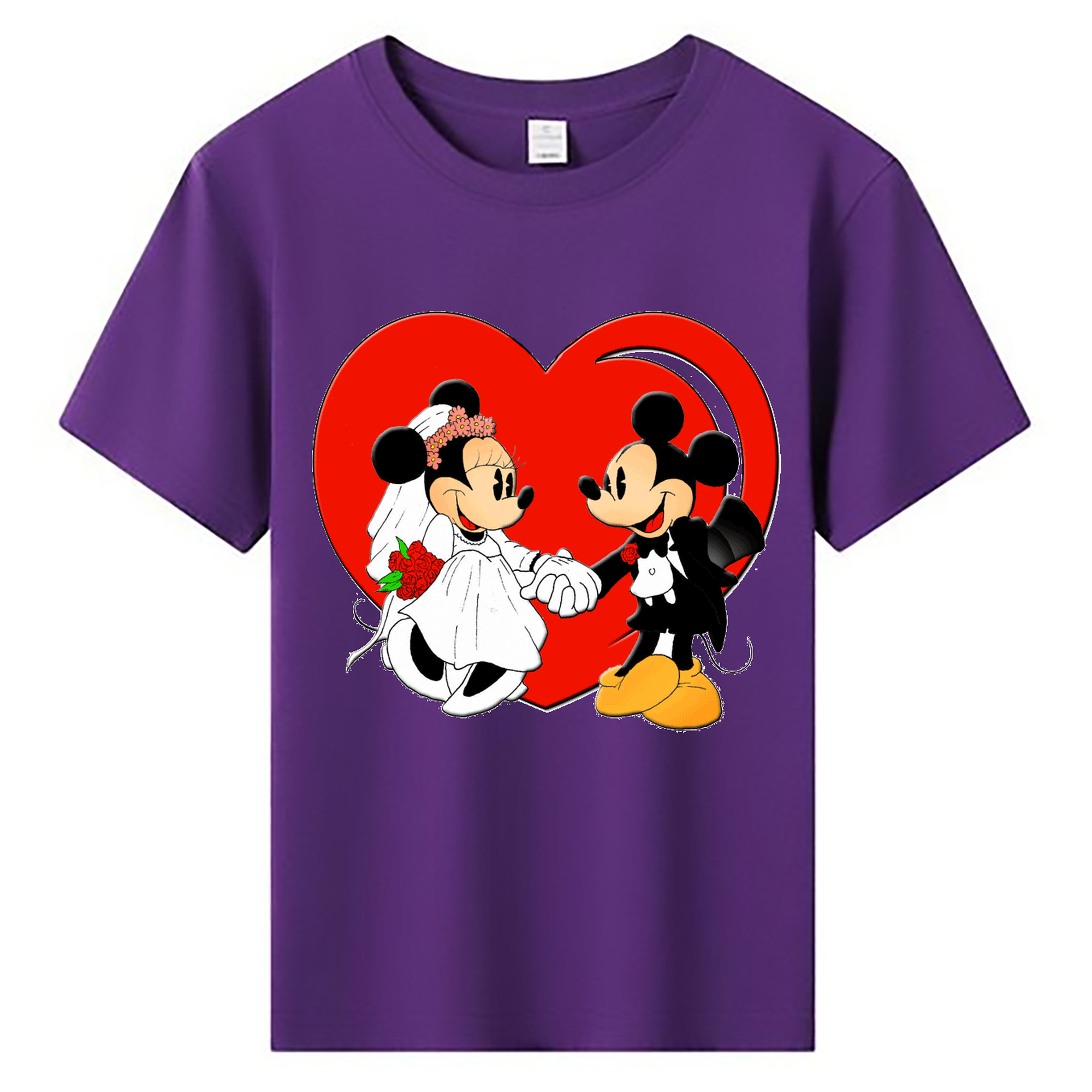 ミッキーマウス Mickey Mouse 綿100％キッズTシャツ（フロントプリント）