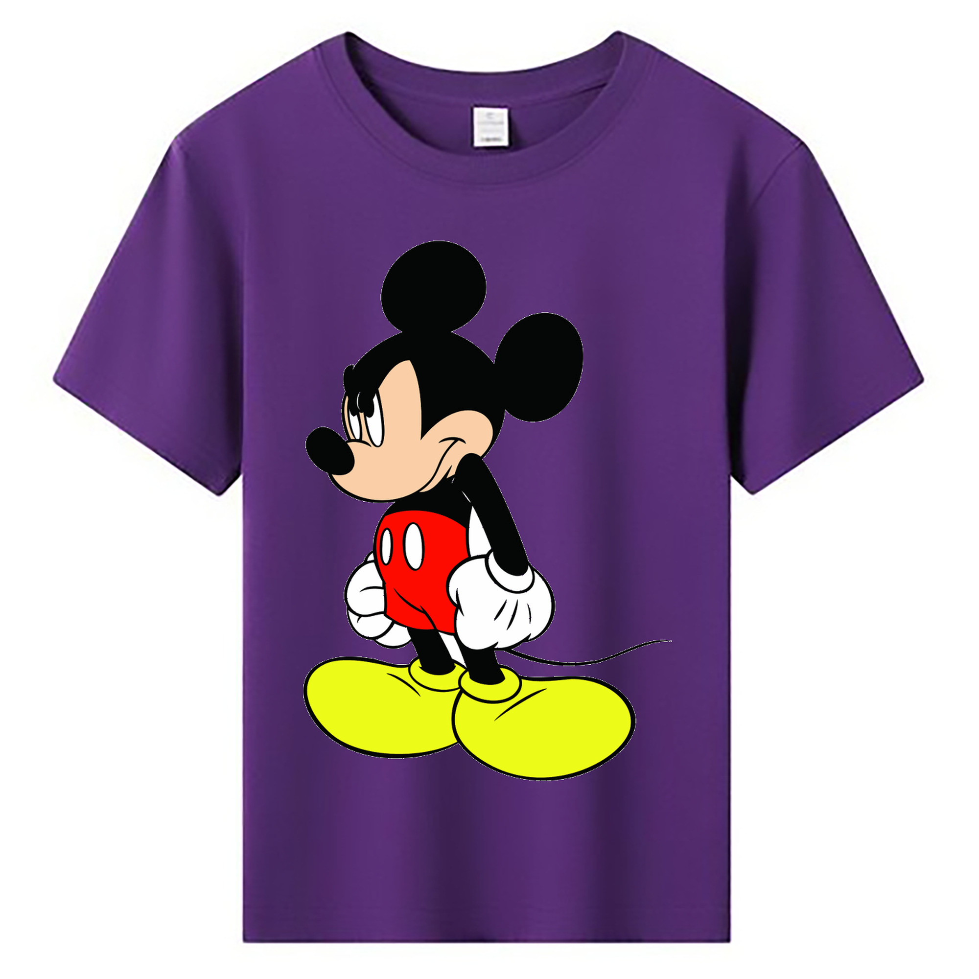 ミッキーマウス Mickey Mouse 綿100％キッズTシャツ（フロントプリント）