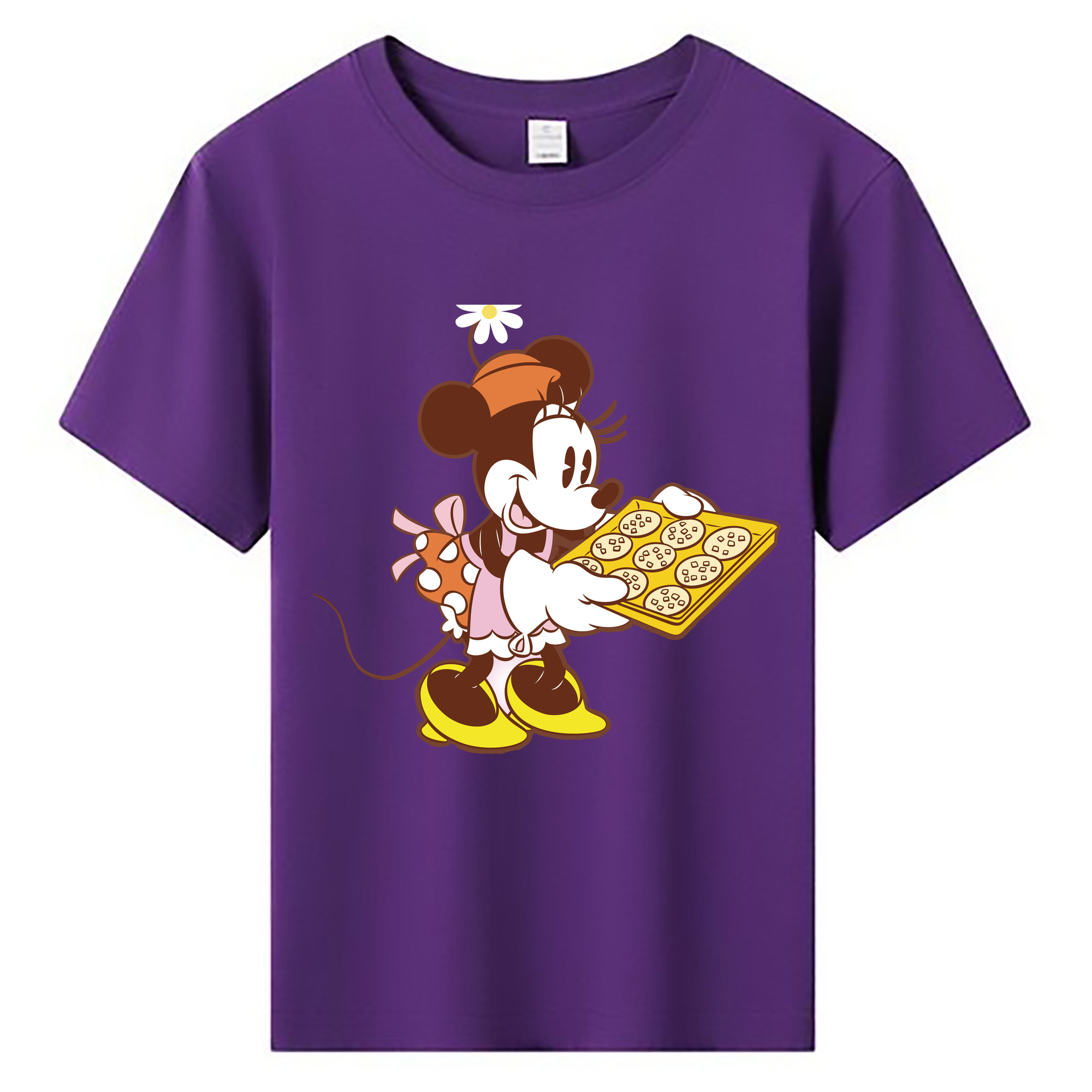 ミッキーマウス Mickey Mouse 綿100％キッズTシャツ（フロントプリント）