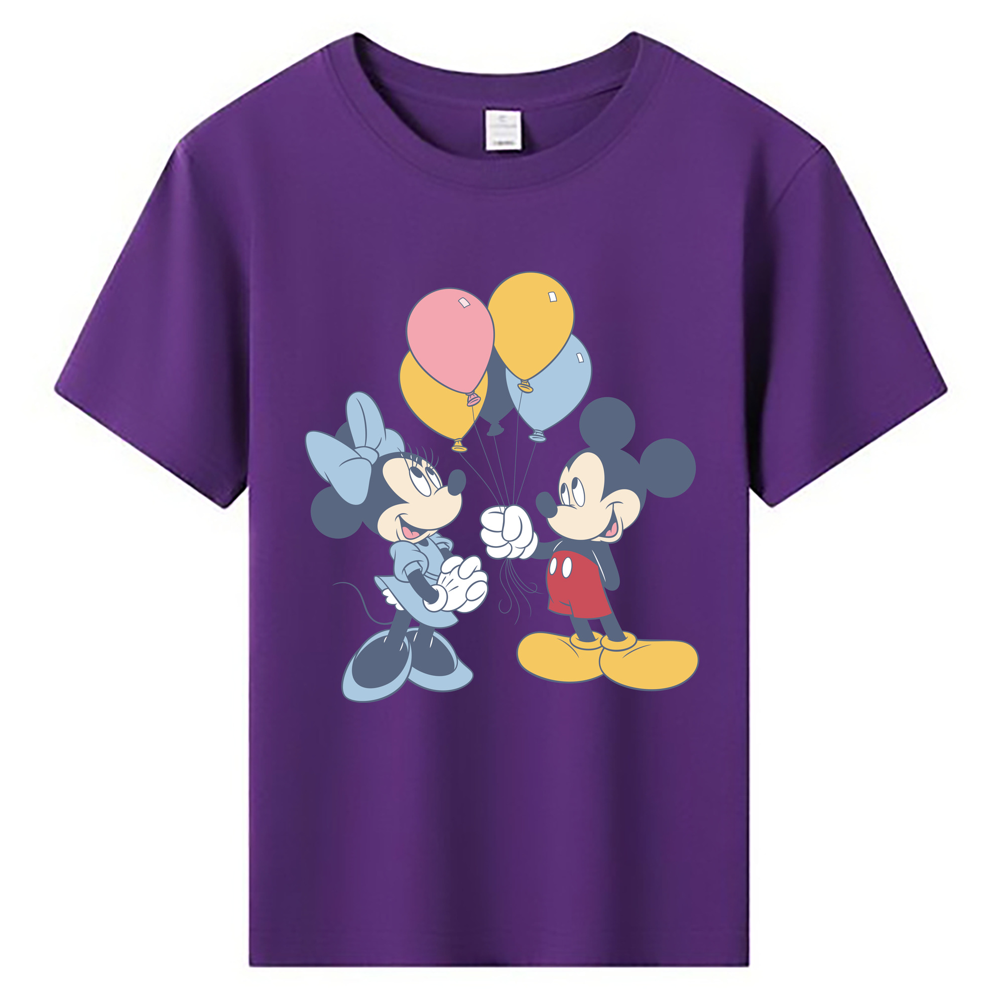 ミッキーマウス Mickey Mouse 綿100％キッズTシャツ（フロントプリント）
