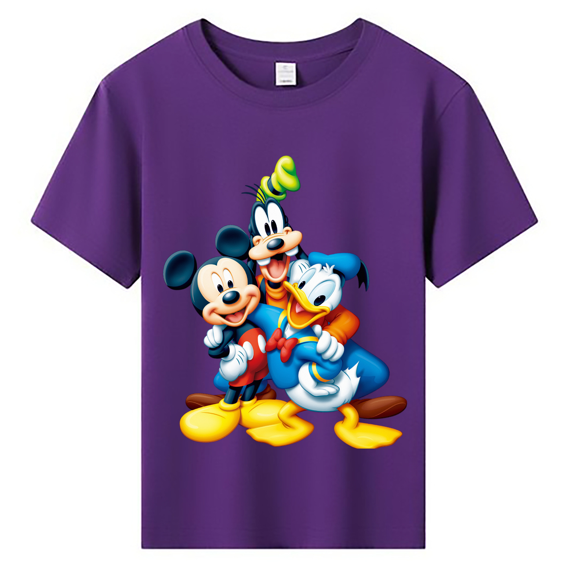 ミッキーマウス Mickey Mouse 綿100％キッズTシャツ（フロントプリント）