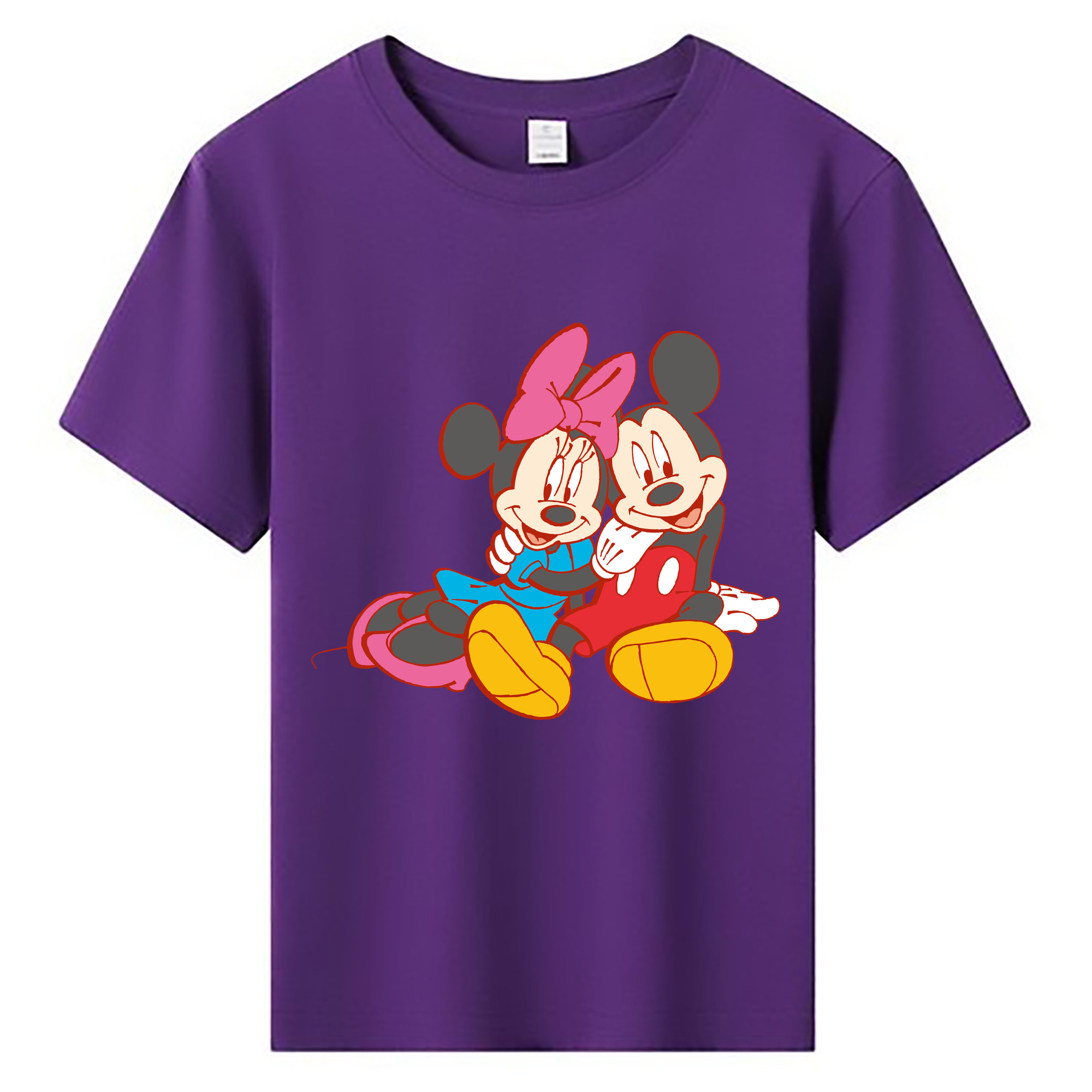 ミッキーマウス Mickey Mouse 綿100％キッズTシャツ（フロントプリント）