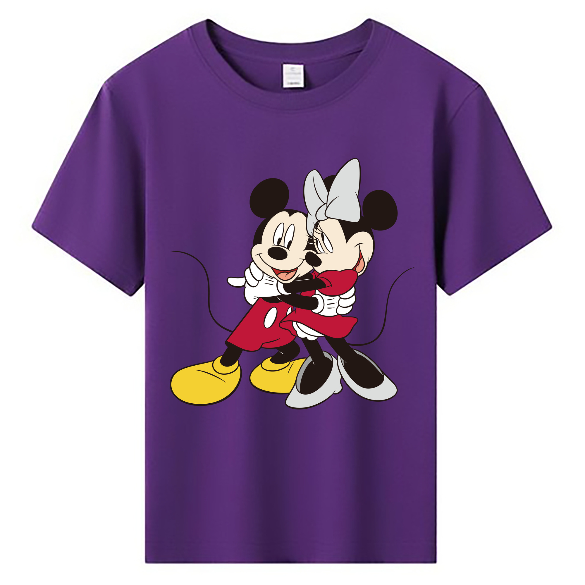 ミッキーマウス Mickey Mouse 綿100％キッズTシャツ（フロントプリント）