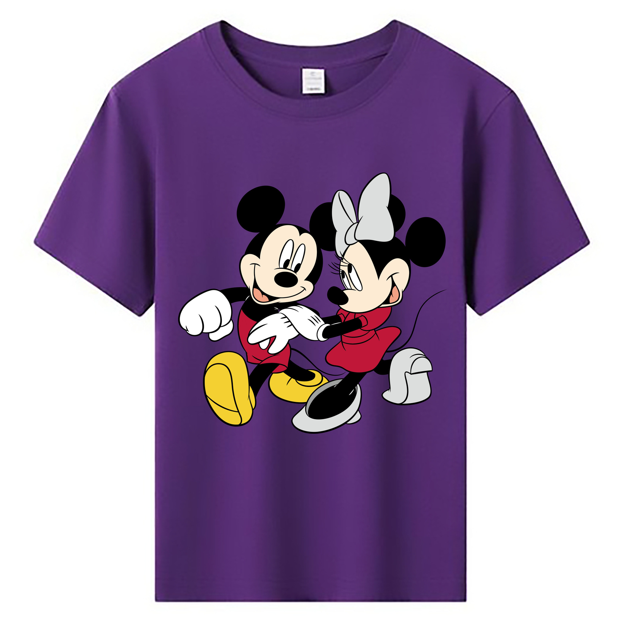 ミッキーマウス Mickey Mouse 綿100％キッズTシャツ（フロントプリント）