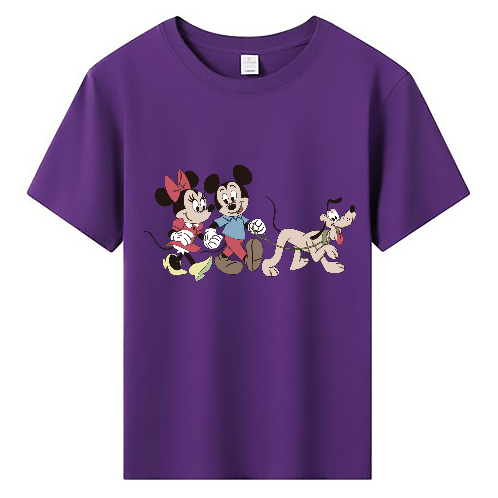 ミッキーマウス Mickey Mouse 綿100％キッズTシャツ（フロントプリント）