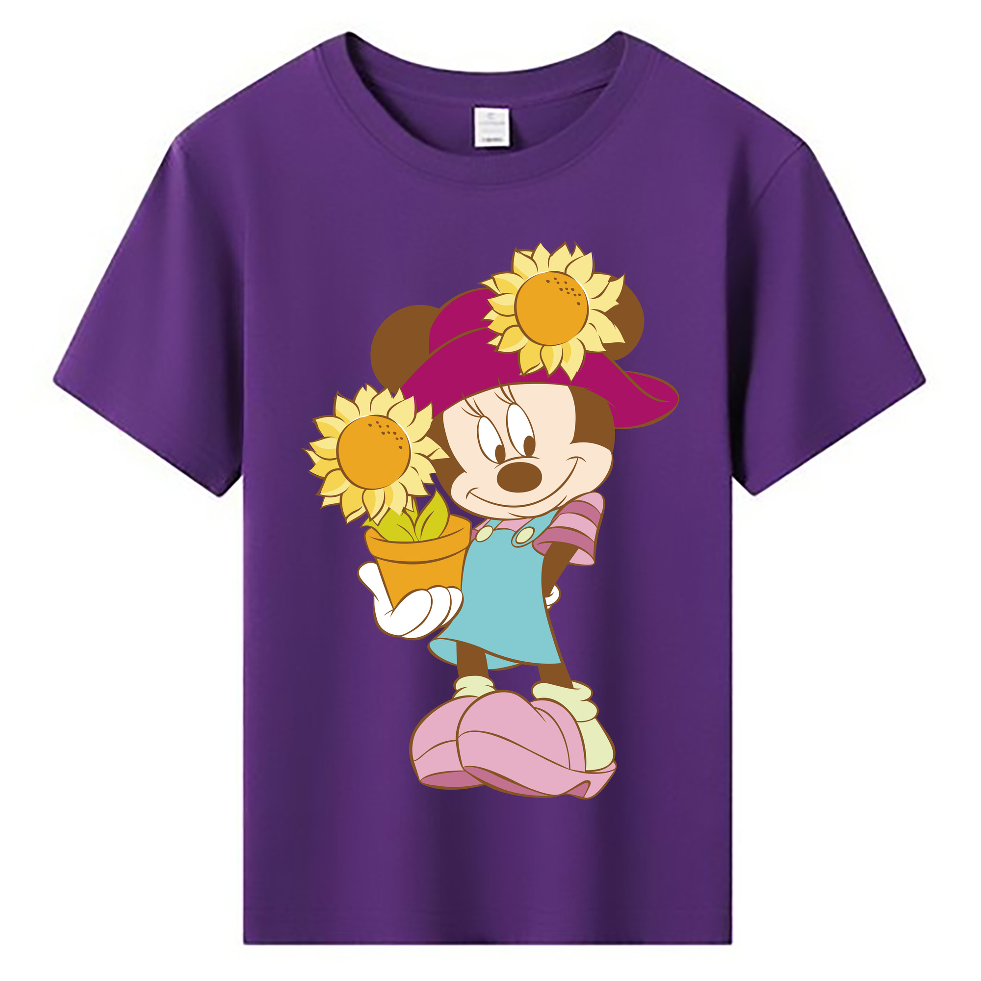 ミッキーマウス Mickey Mouse 綿100％キッズTシャツ（フロントプリント）
