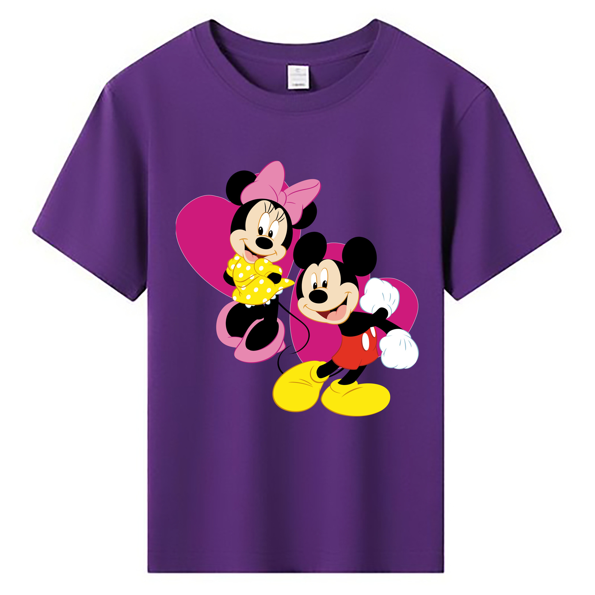 ミッキーマウス Mickey Mouse 綿100％キッズTシャツ（フロントプリント）