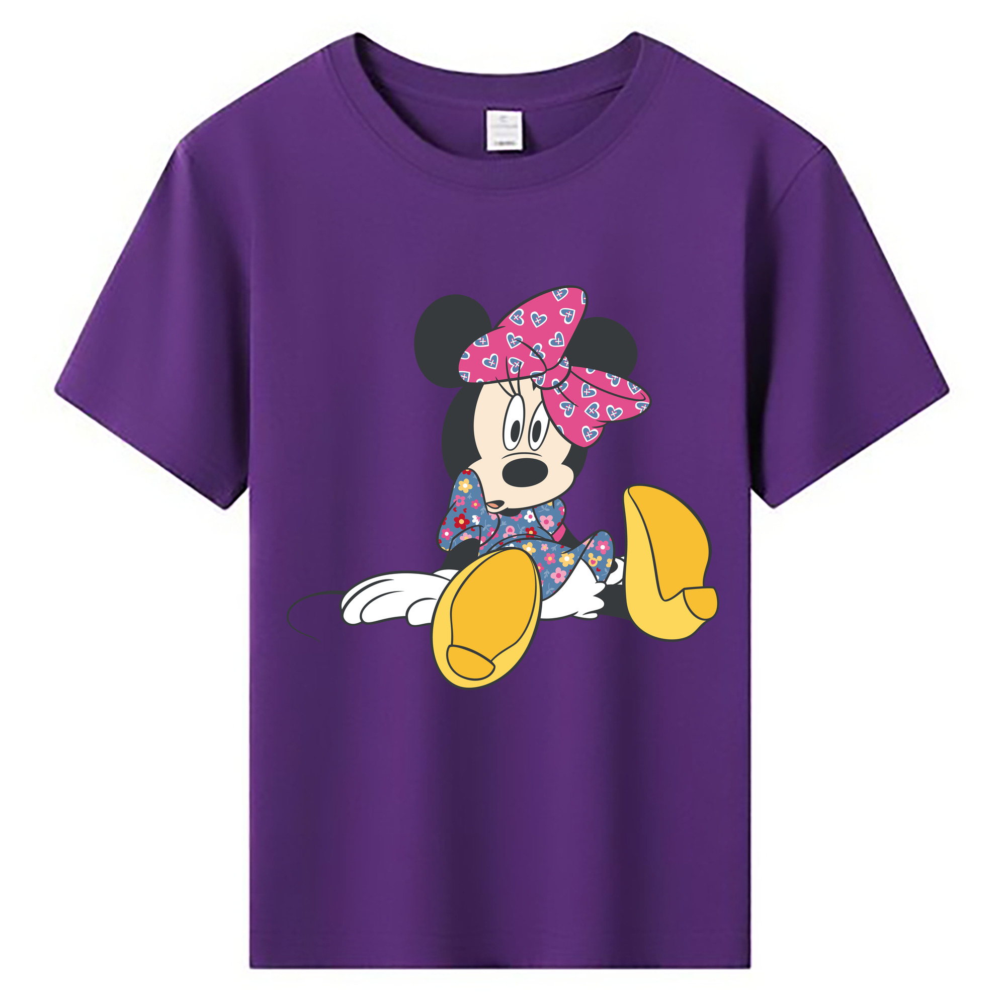 ミッキーマウス Mickey Mouse 綿100％キッズTシャツ（フロントプリント）