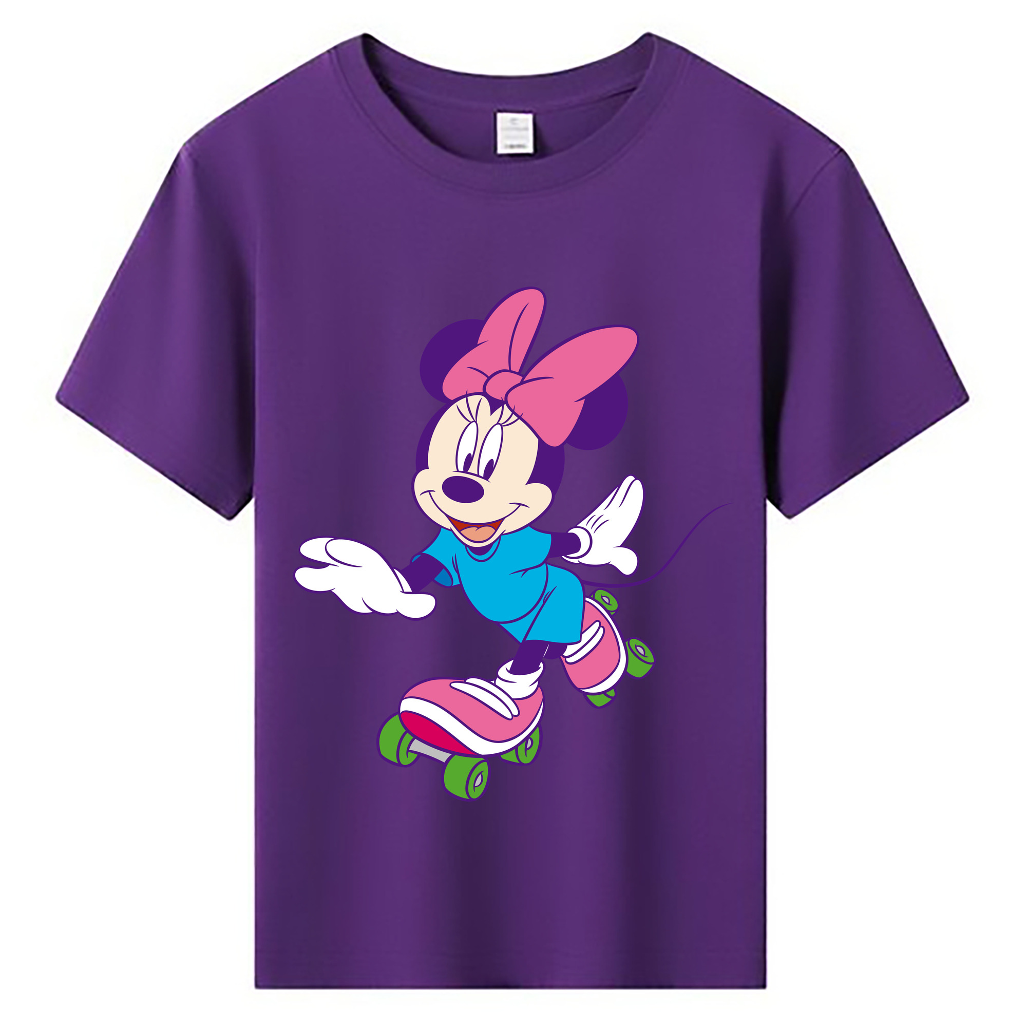 ミッキーマウス Mickey Mouse 綿100％キッズTシャツ（フロントプリント）