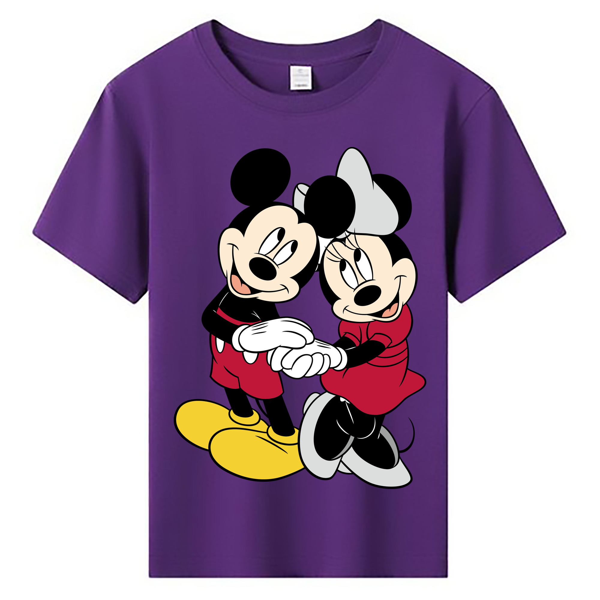 ミッキーマウス Mickey Mouse 綿100％キッズTシャツ（フロントプリント）