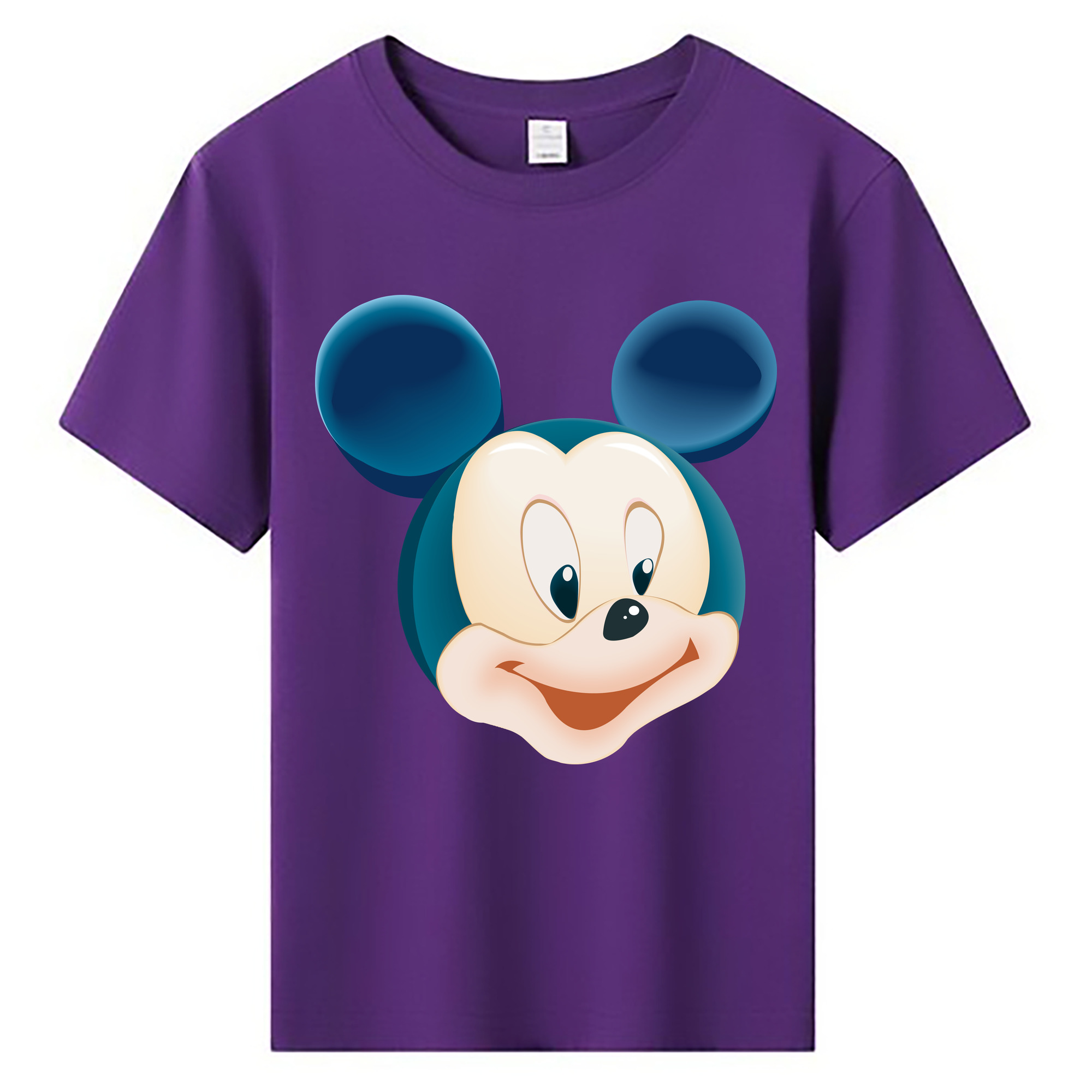 ミッキーマウス Mickey Mouse 綿100％キッズTシャツ（フロントプリント）