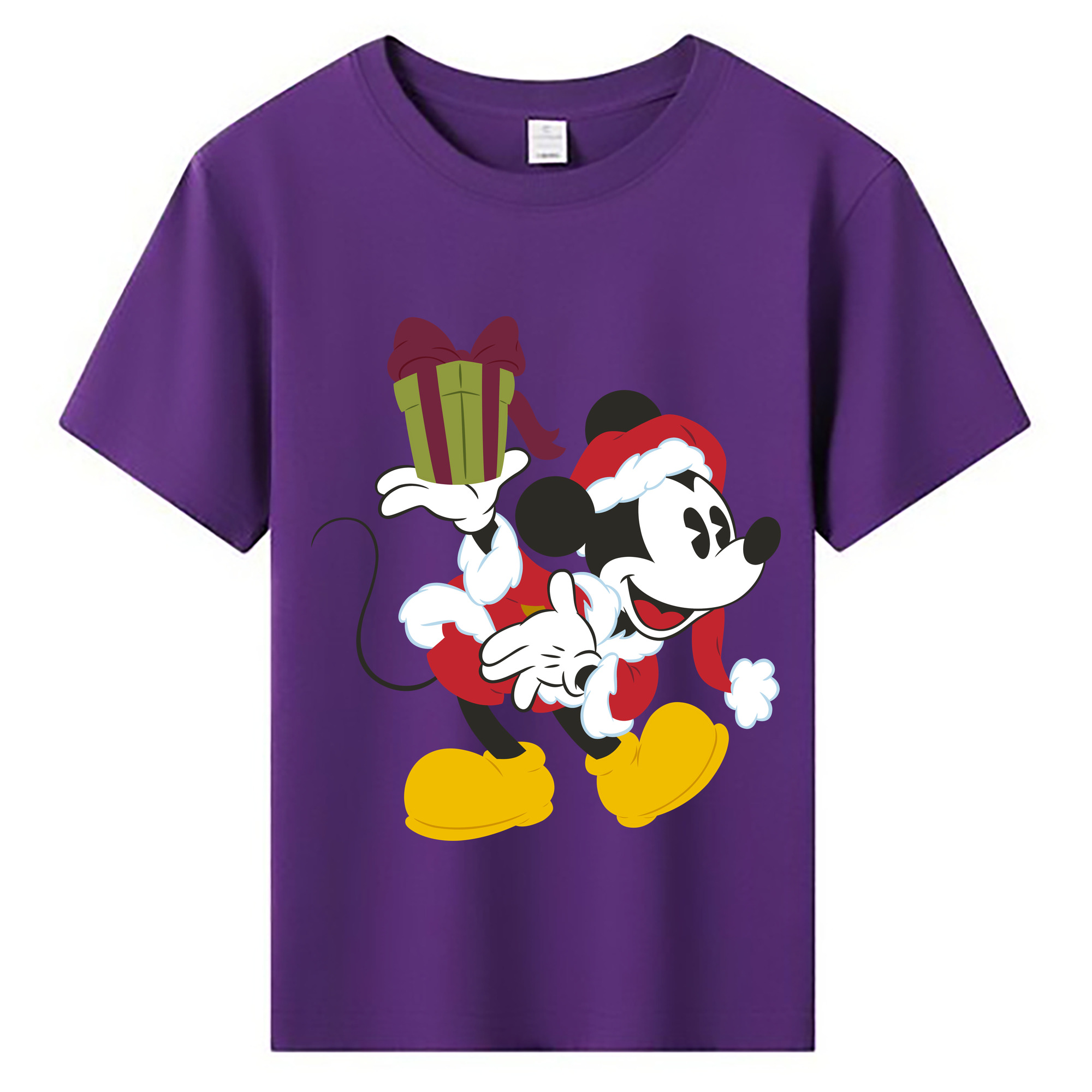 ミッキーマウス Mickey Mouse 綿100％キッズTシャツ（フロントプリント）