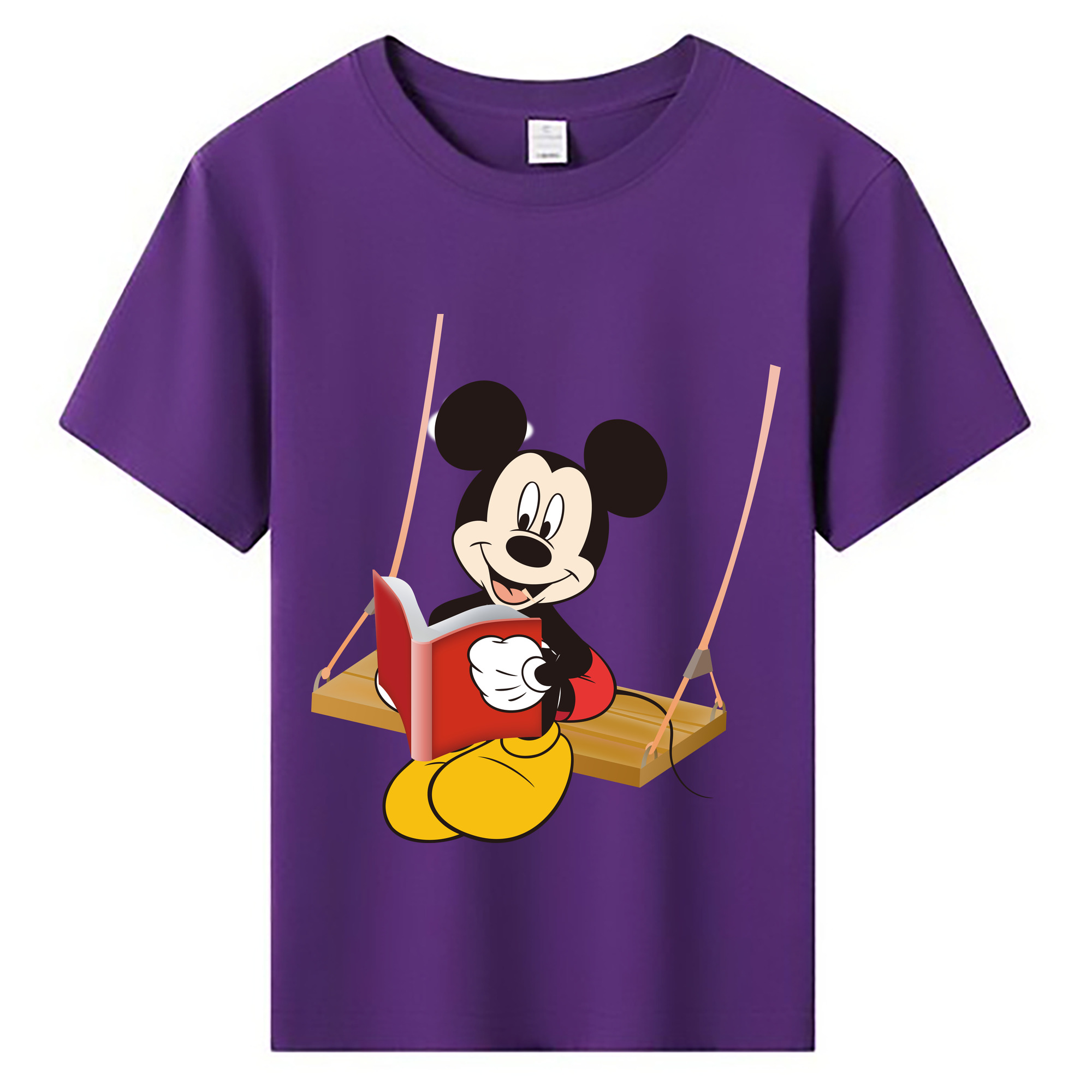ミッキーマウス Mickey Mouse 綿100％キッズTシャツ（フロントプリント）
