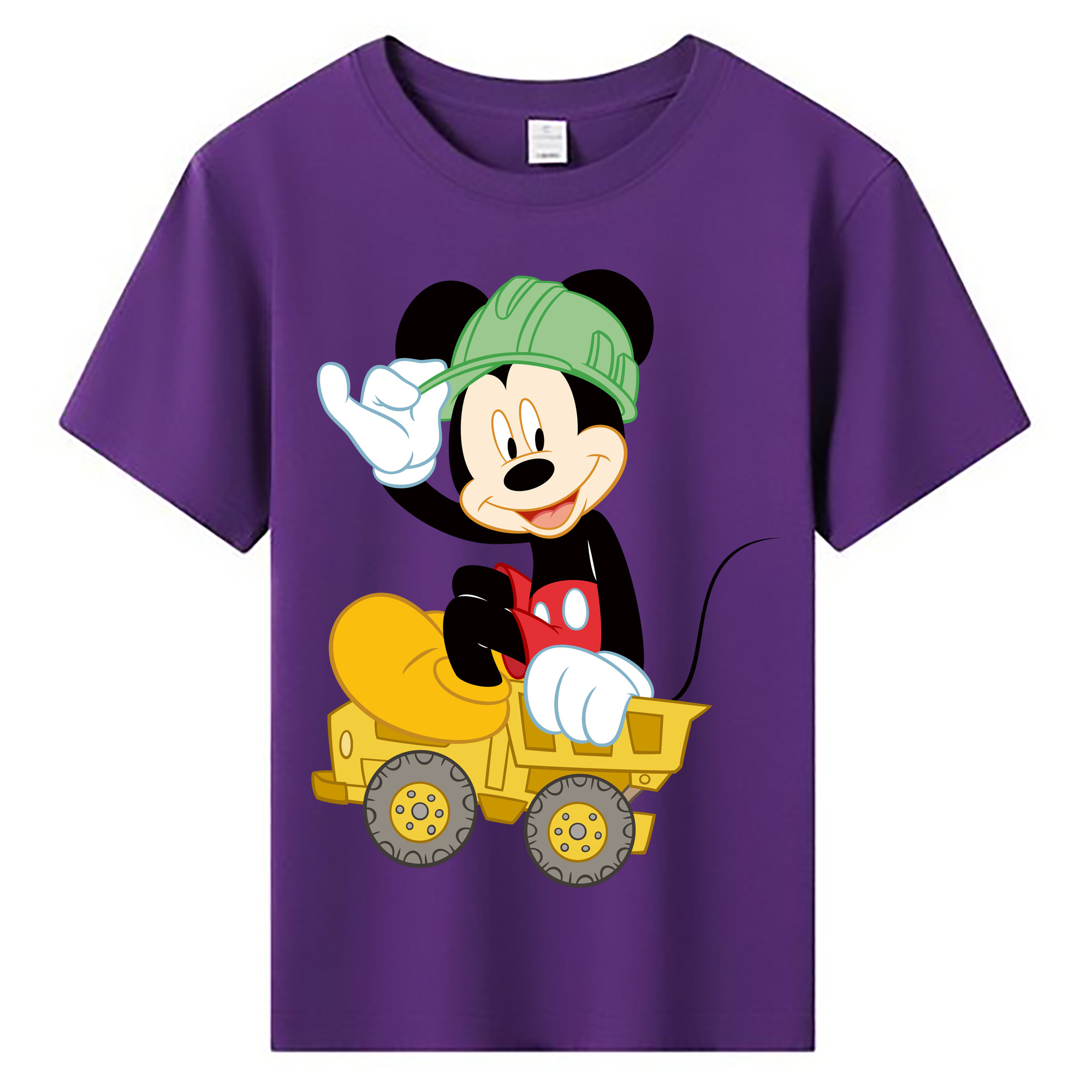 ミッキーマウス Mickey Mouse 綿100％キッズTシャツ（フロントプリント）