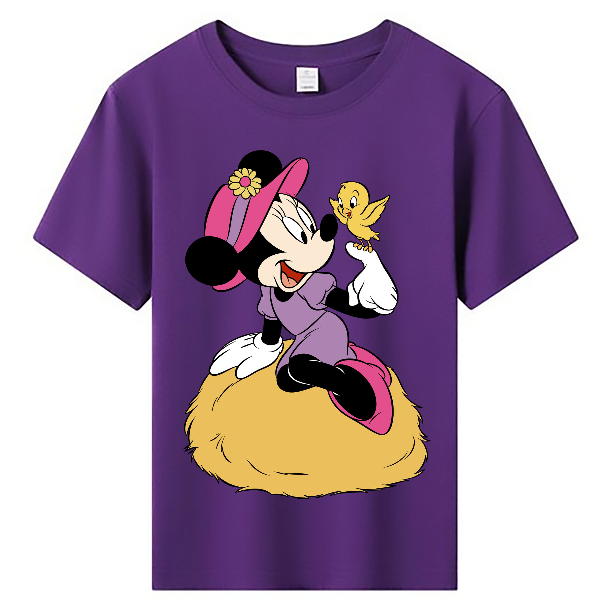 ミッキーマウス Mickey Mouse 綿100％キッズTシャツ（フロントプリント）
