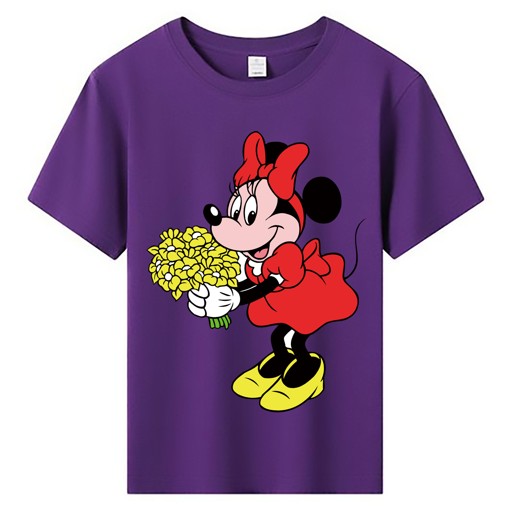 ミッキーマウス Mickey Mouse 綿100％キッズTシャツ（フロントプリント）