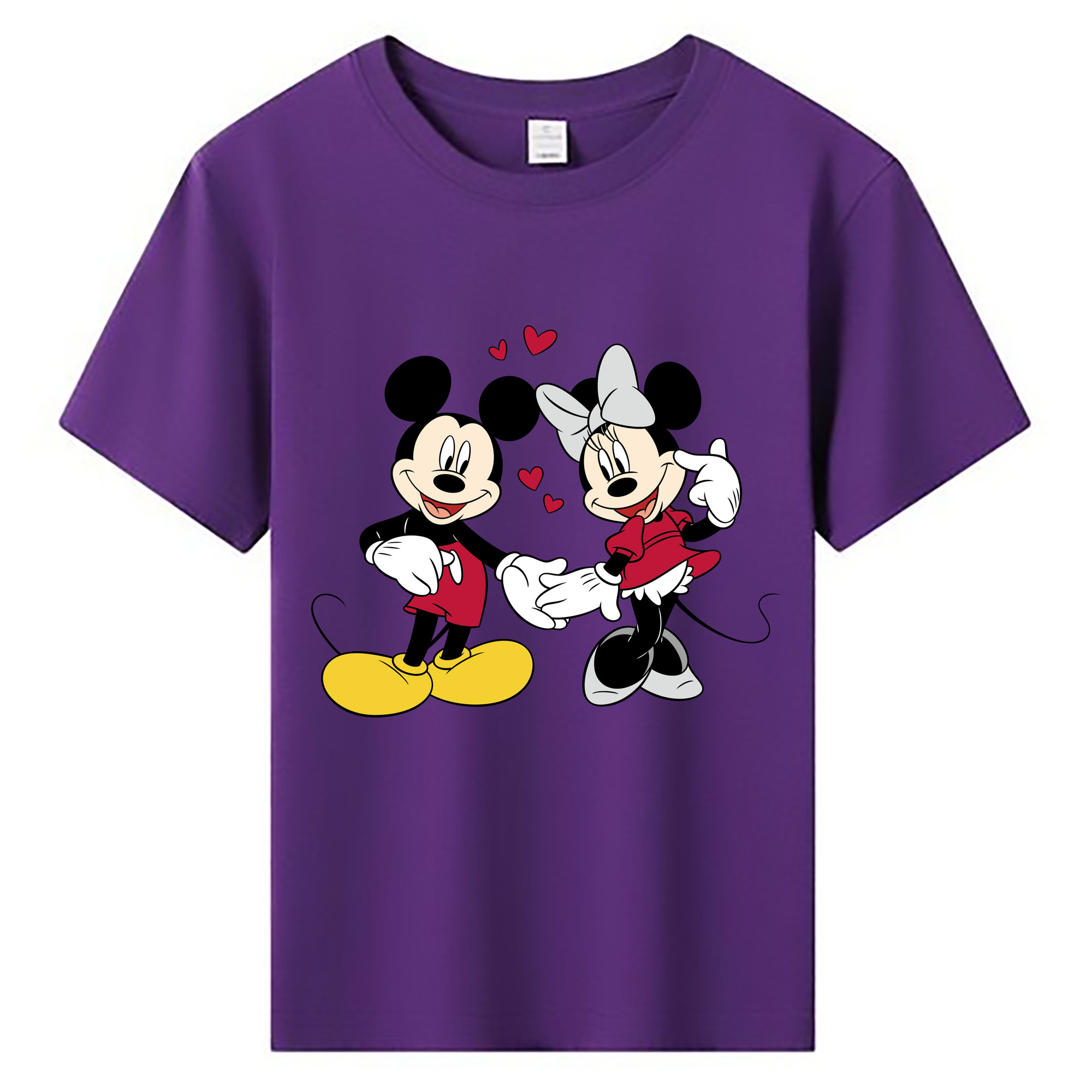 ミッキーマウス Mickey Mouse 綿100％キッズTシャツ（フロントプリント）
