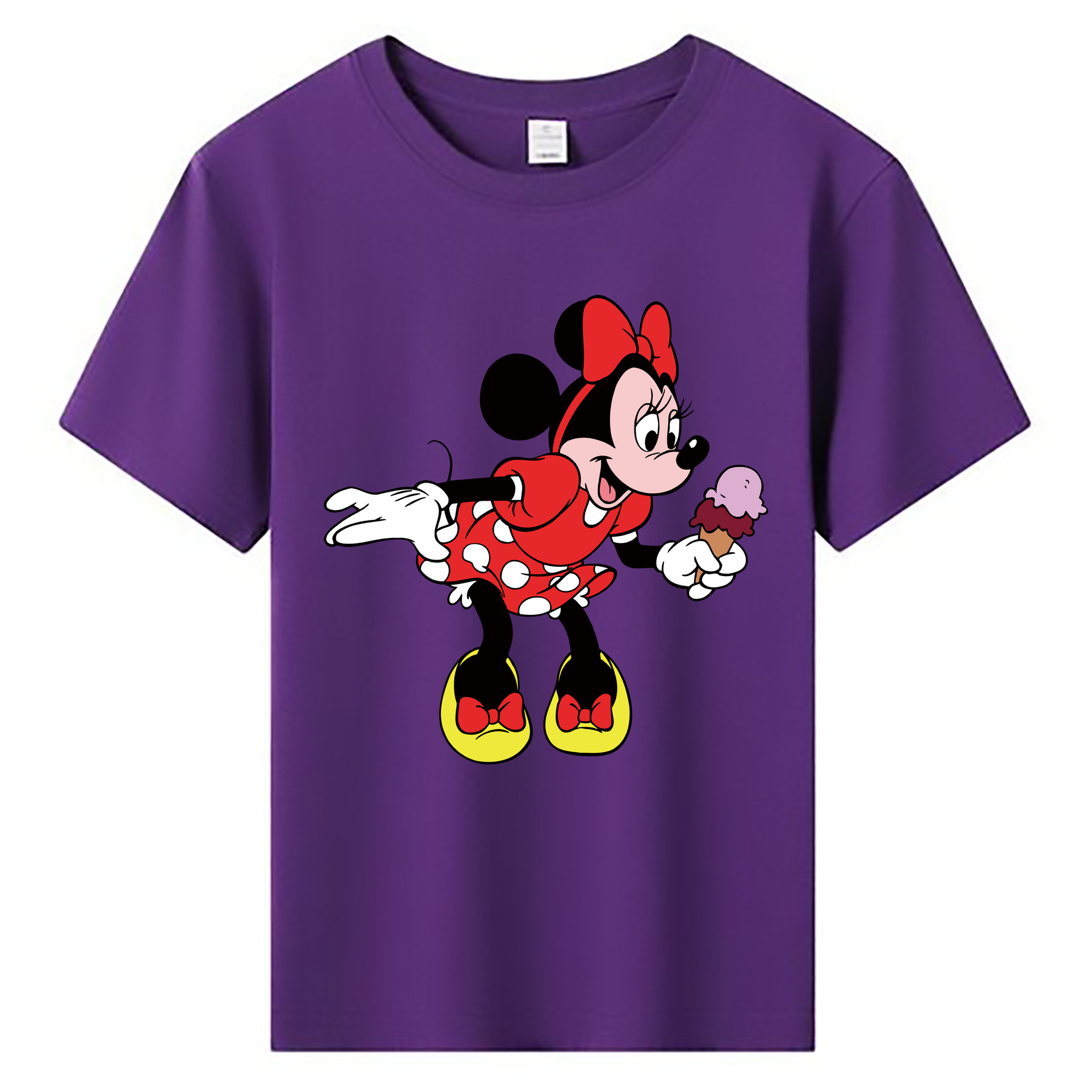 ミッキーマウス Mickey Mouse 綿100％キッズTシャツ（フロントプリント）
