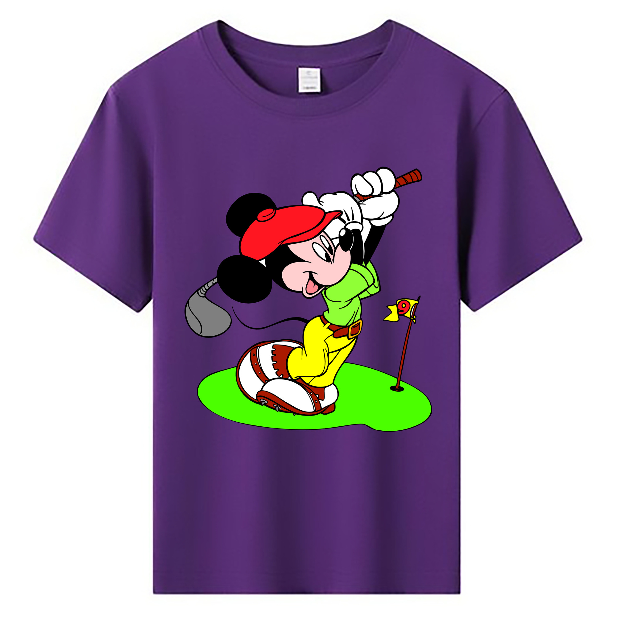 ミッキーマウス Mickey Mouse 綿100％キッズTシャツ（フロントプリント）