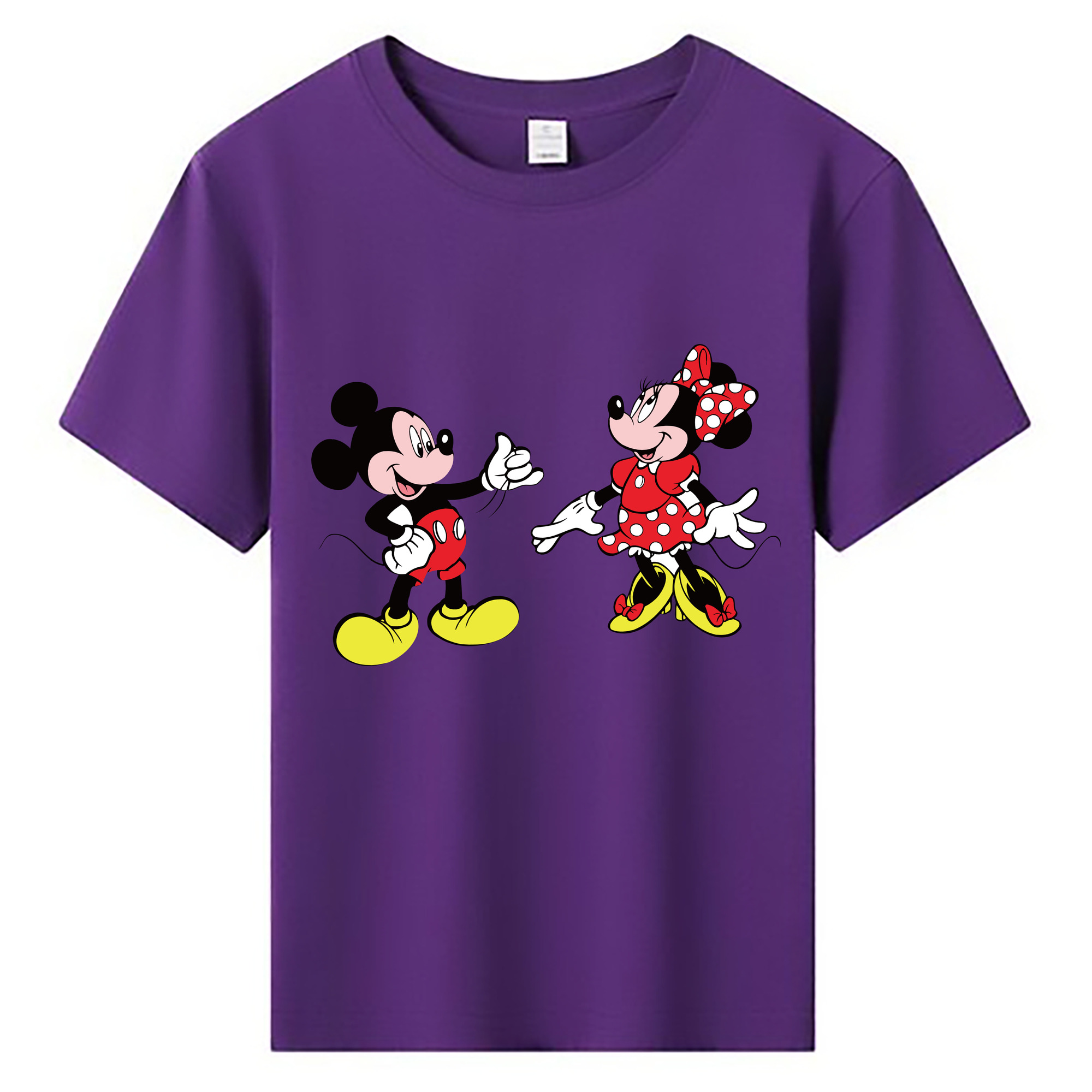 ミッキーマウス Mickey Mouse 綿100％キッズTシャツ（フロントプリント）