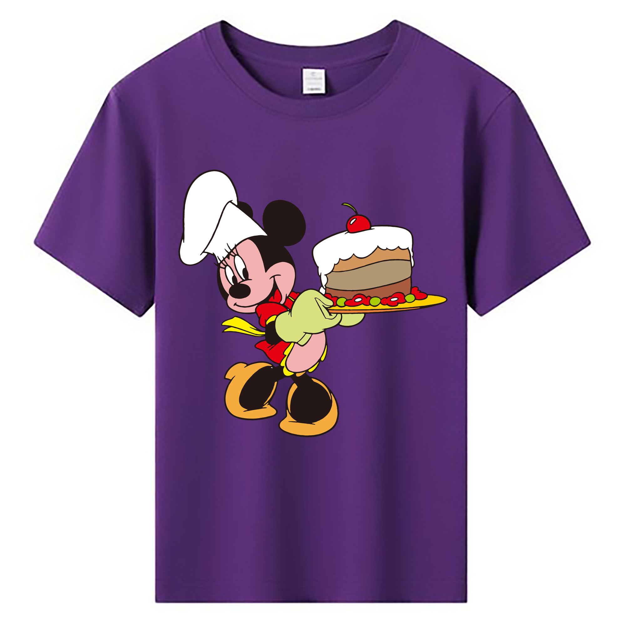 ミッキーマウス Mickey Mouse 綿100％キッズTシャツ（フロントプリント）